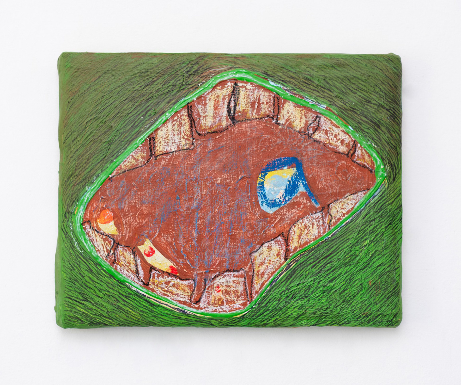 14 of 16 - (2023-2024) - various paint, ink and pastel on semi-solid board - 25 x 32 cm