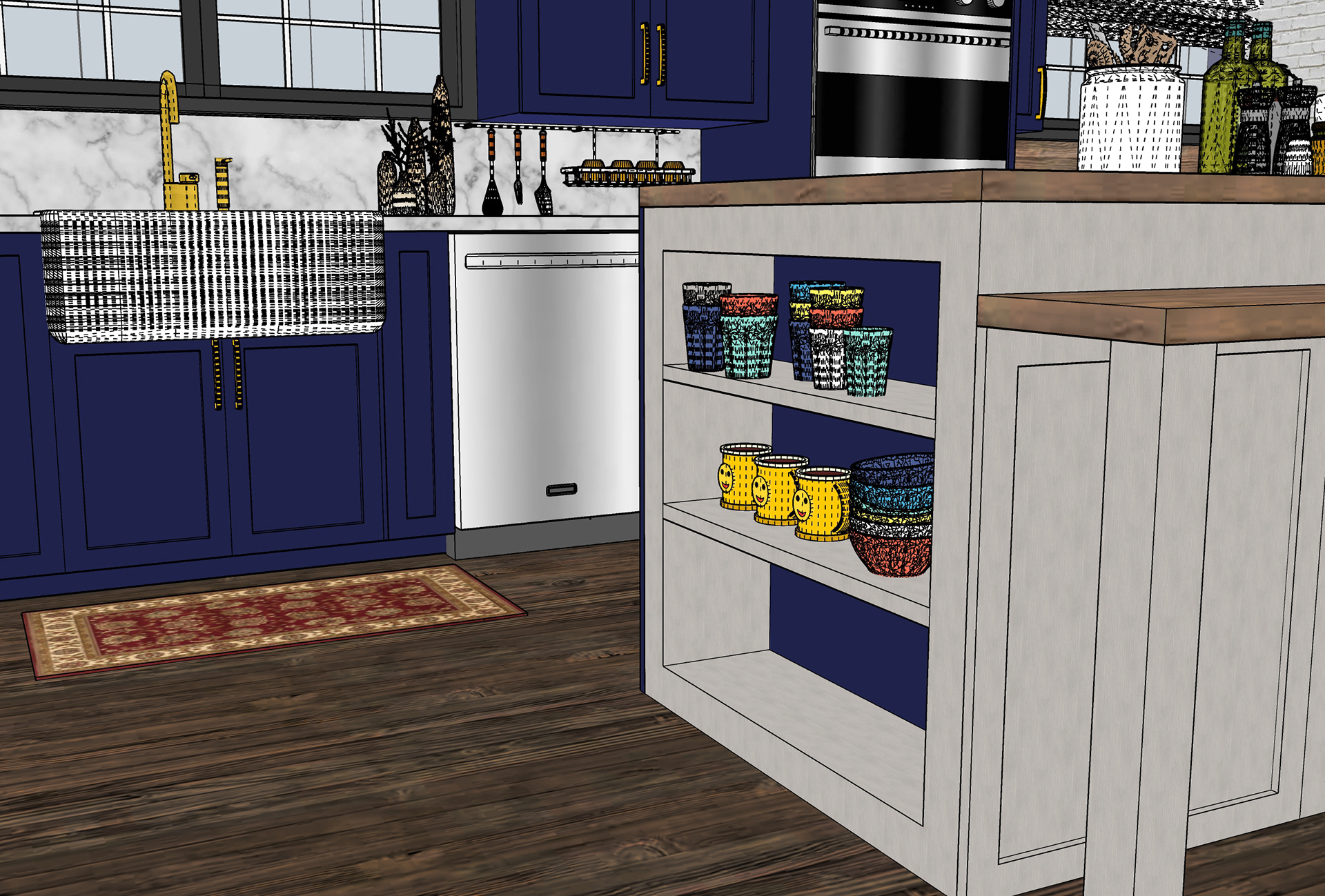 Created Using Sketch Up