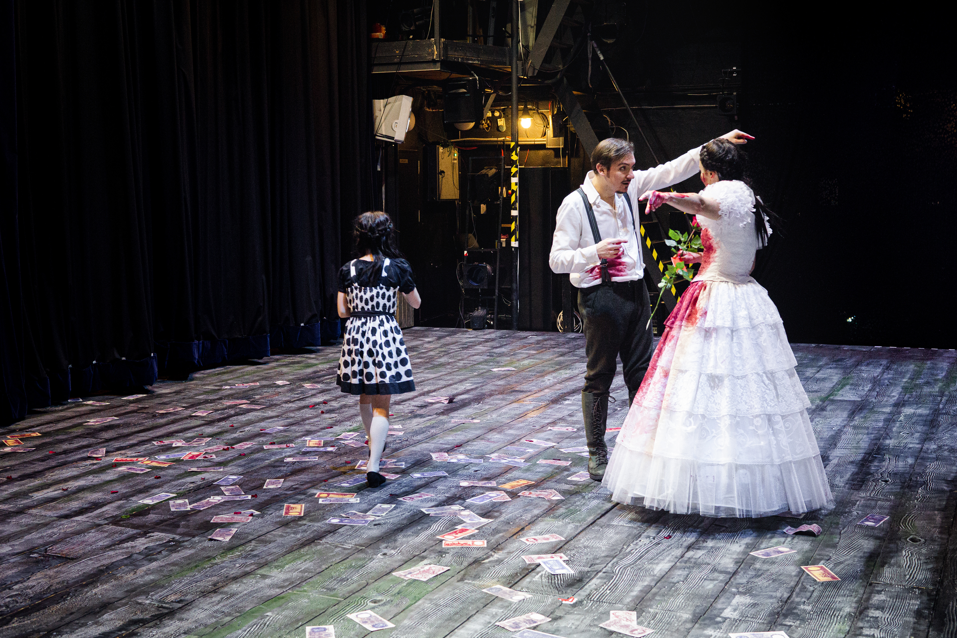 Marian Laur, Federico Lepre, Henriette Bonde-Hansen. Lucia di Lammermoor. Jaanuar 2017.