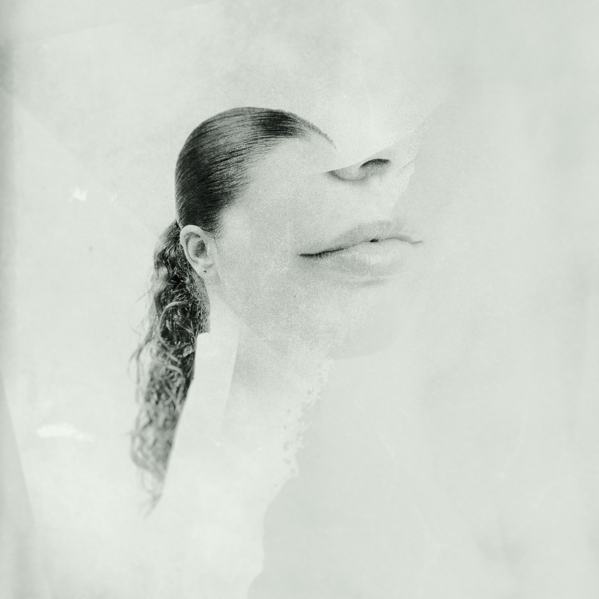 In his mind, her face was like a portrait haphazardly arranged from scraps of paper.