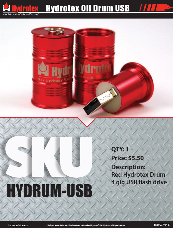 Hydrotex USB promo sales sheet