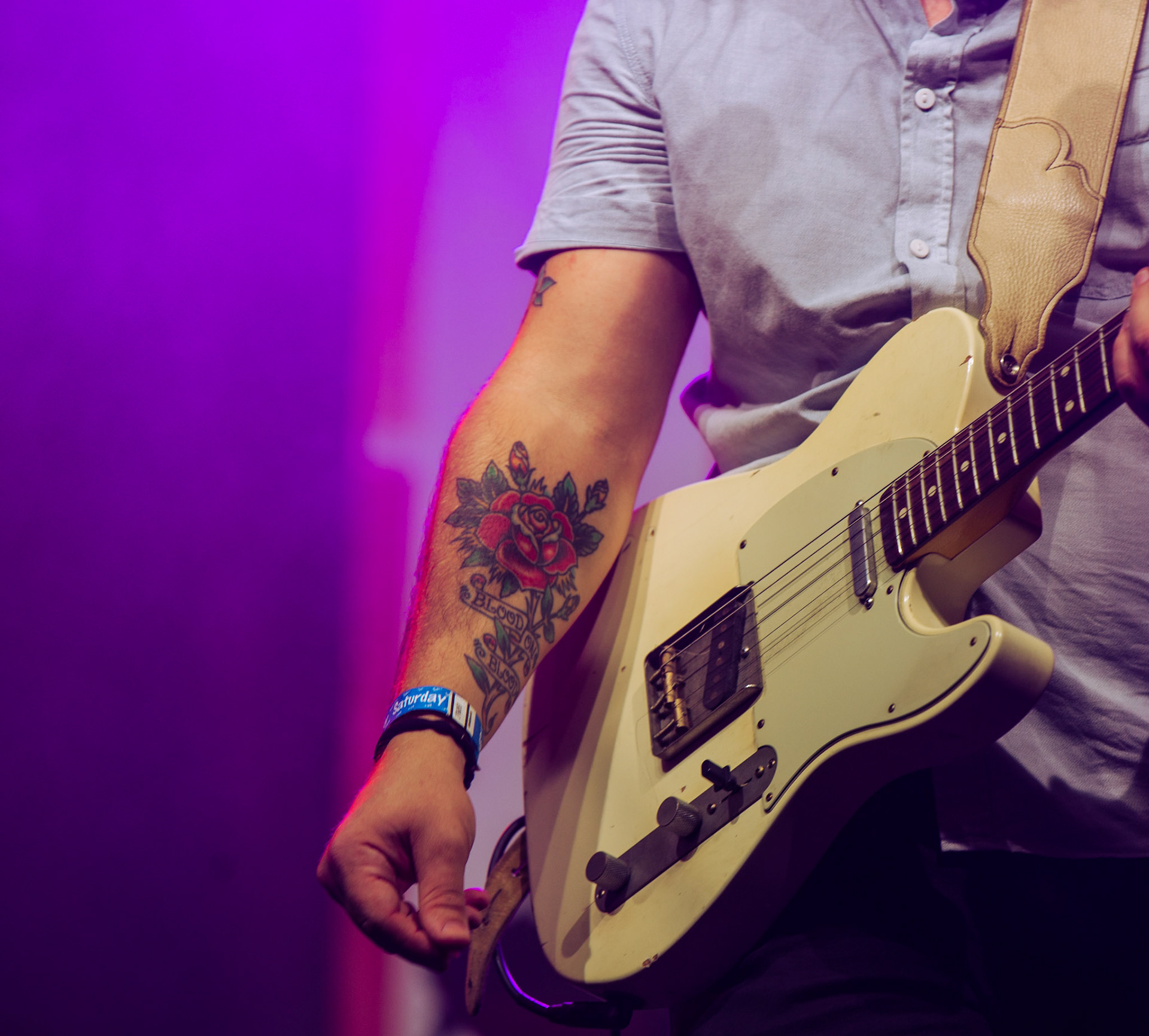 Something about a rose on a guitar