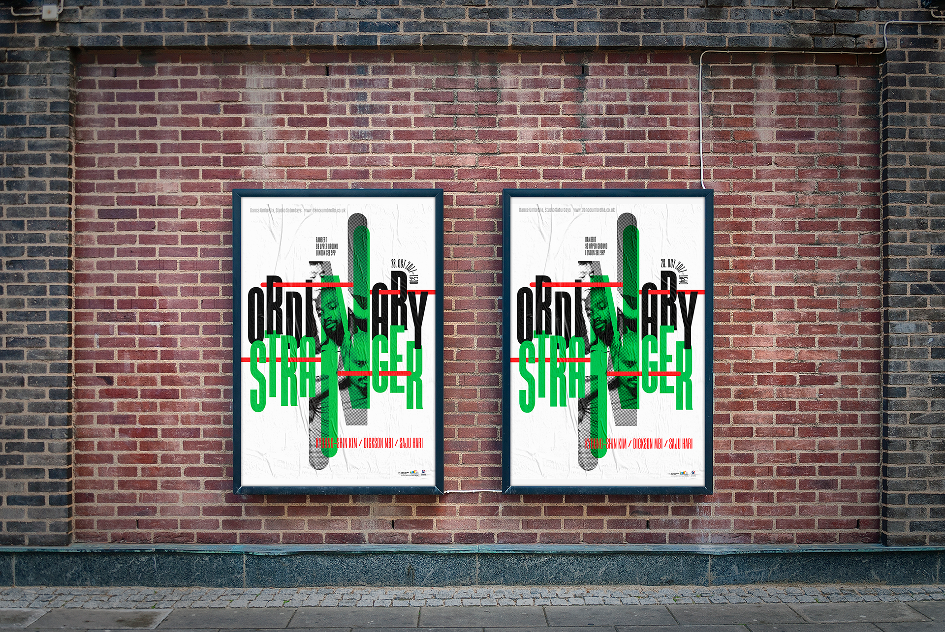  the UK dance festival poster of the Ordinary Stranger  | 오디너리 스트레인저 영국 댄스 페스티벌 포스터