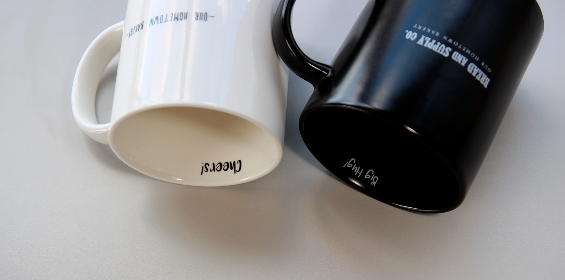 brand logo enamel mug of the bakery cafe & restaurant | 빈티지 인더스트리얼 카페 B&S diner의 로고 법랑컵 및 머그컵 제작