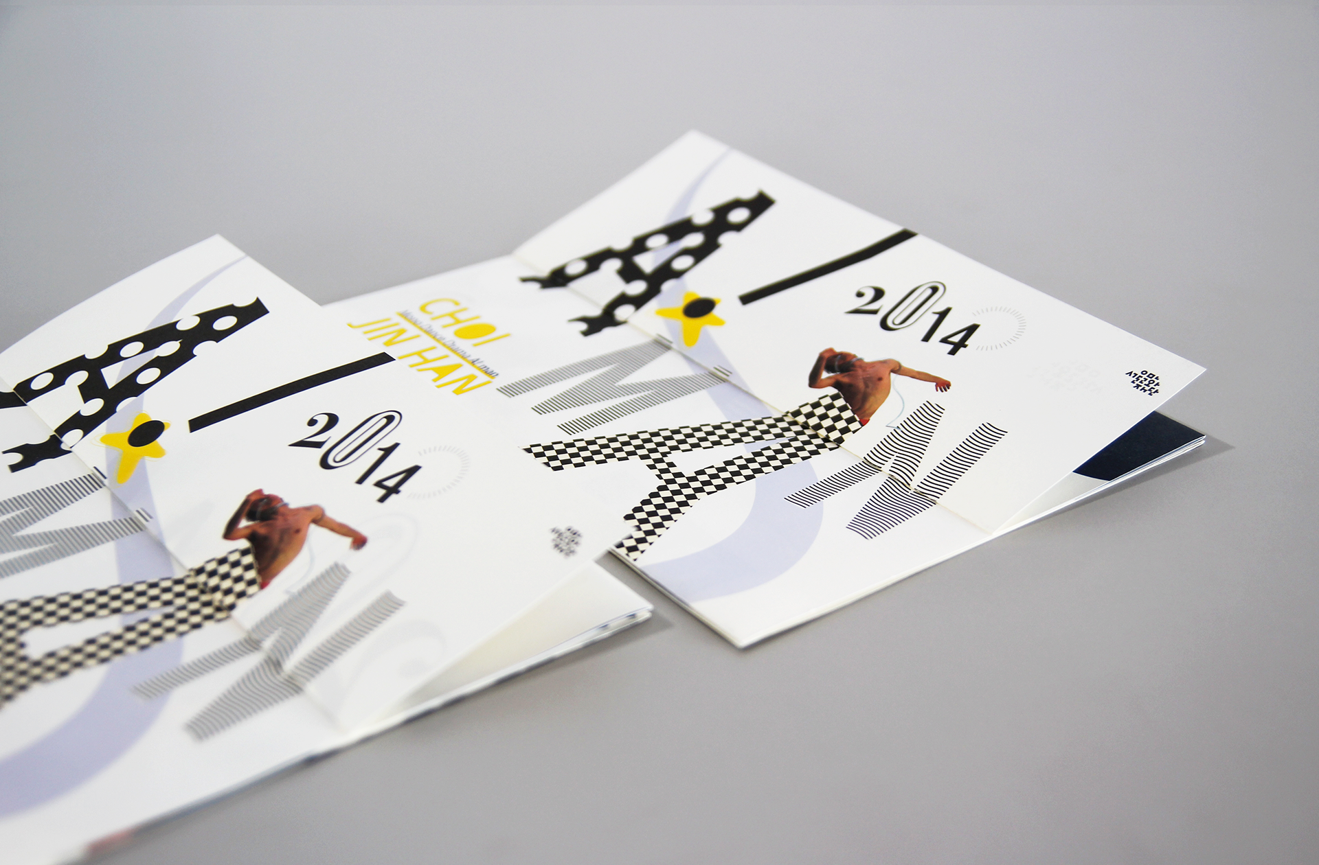 a unique leaflet design of A!man by Choi Jin Han  | 최진한의 모노댄스드라마 공연 리플렛 디자인