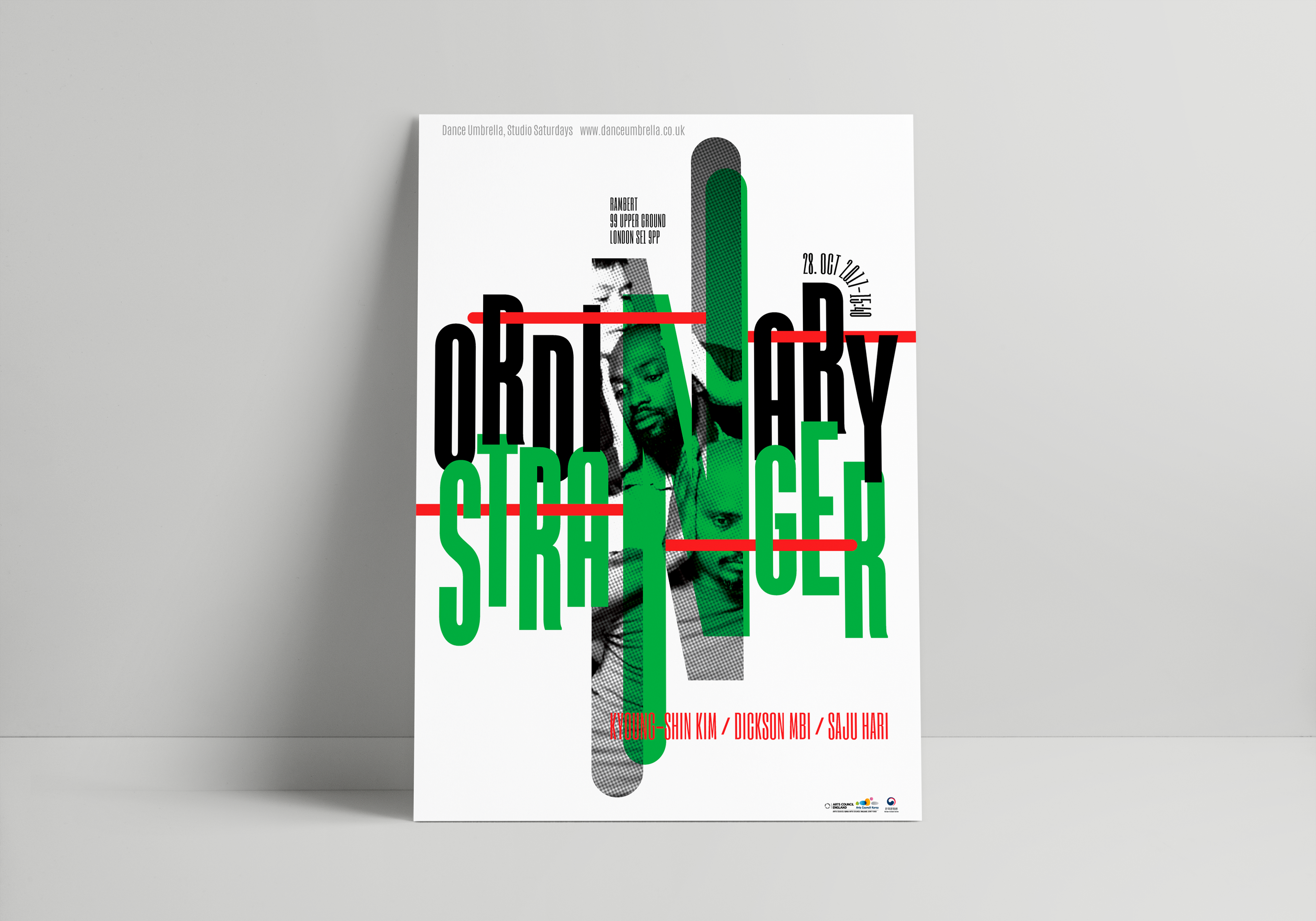  the UK dance festival poster of the Ordinary Stranger  | 오디너리 스트레인저 영국 댄스 페스티벌 포스터