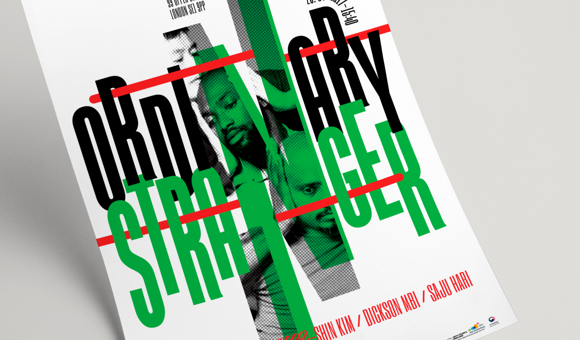  the UK dance festival poster of the Ordinary Stranger  | 오디너리 스트레인저 영국 댄스 페스티벌 포스터