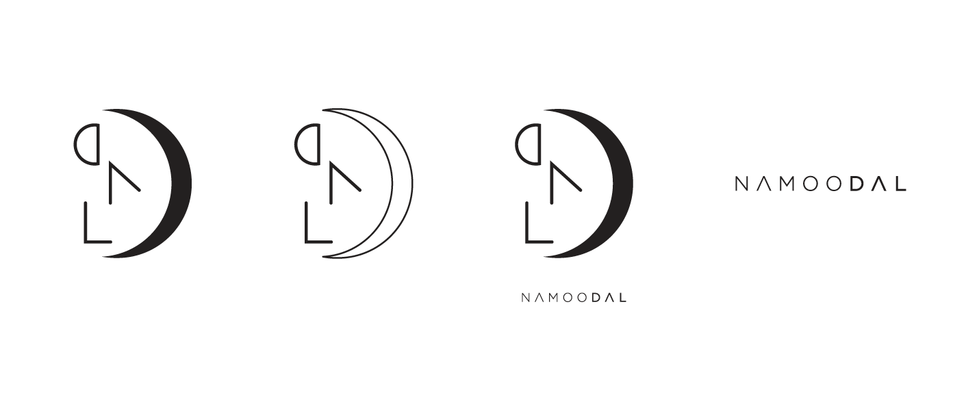 Brand identity of nammodal wood craft studio | 나무달 목공 작업실 브랜드 로고 디자인 