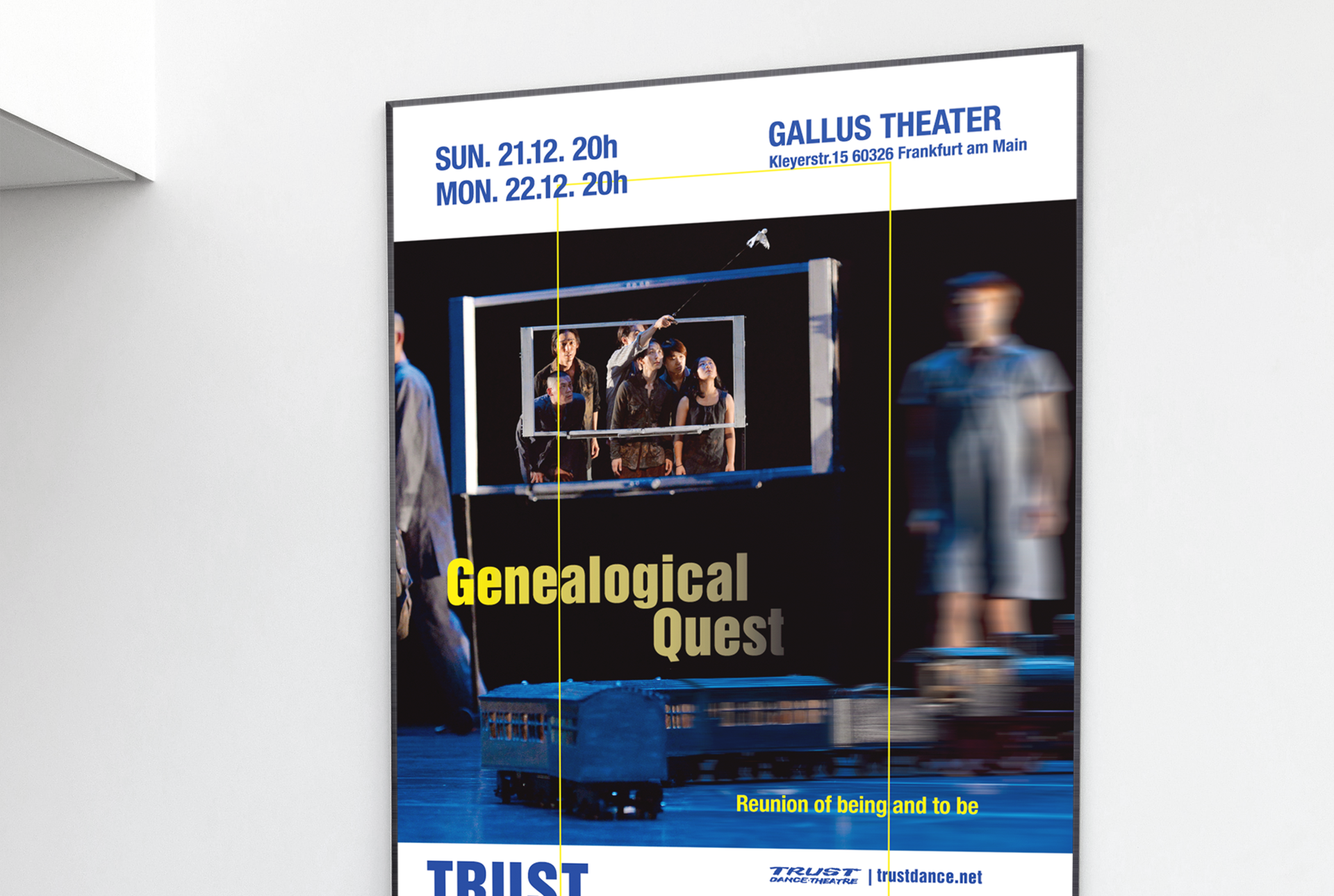 a Promotional poster of Genealogical Quest performing in Germany | 독일에서 공연하는 계보학적 탐구의 홍보 포스터 