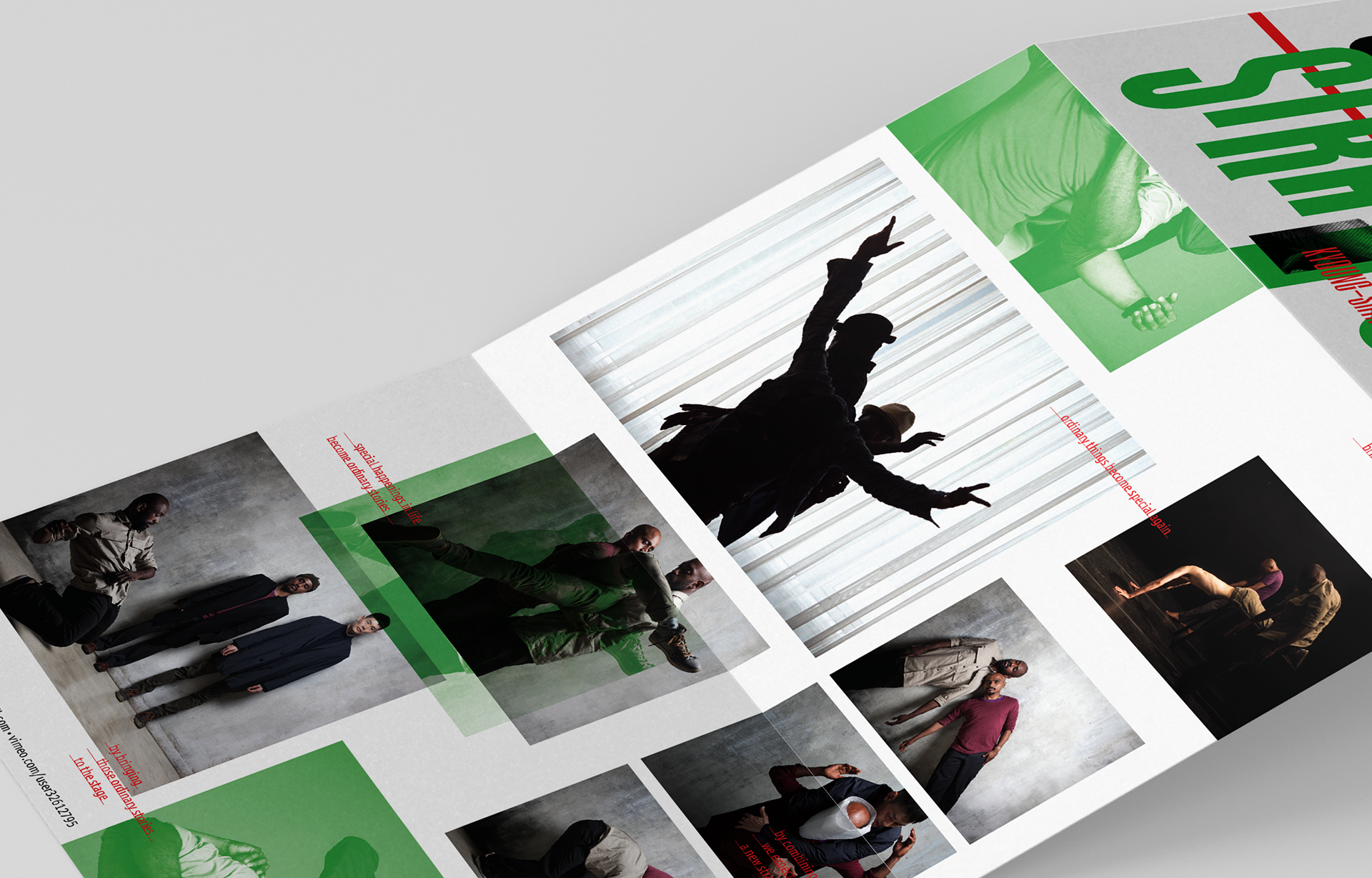 leaflet editorial design of the Ordinary Stranger |  오디너리 스트레인저 영국 공연 홍보 리플렛 편집 디자인