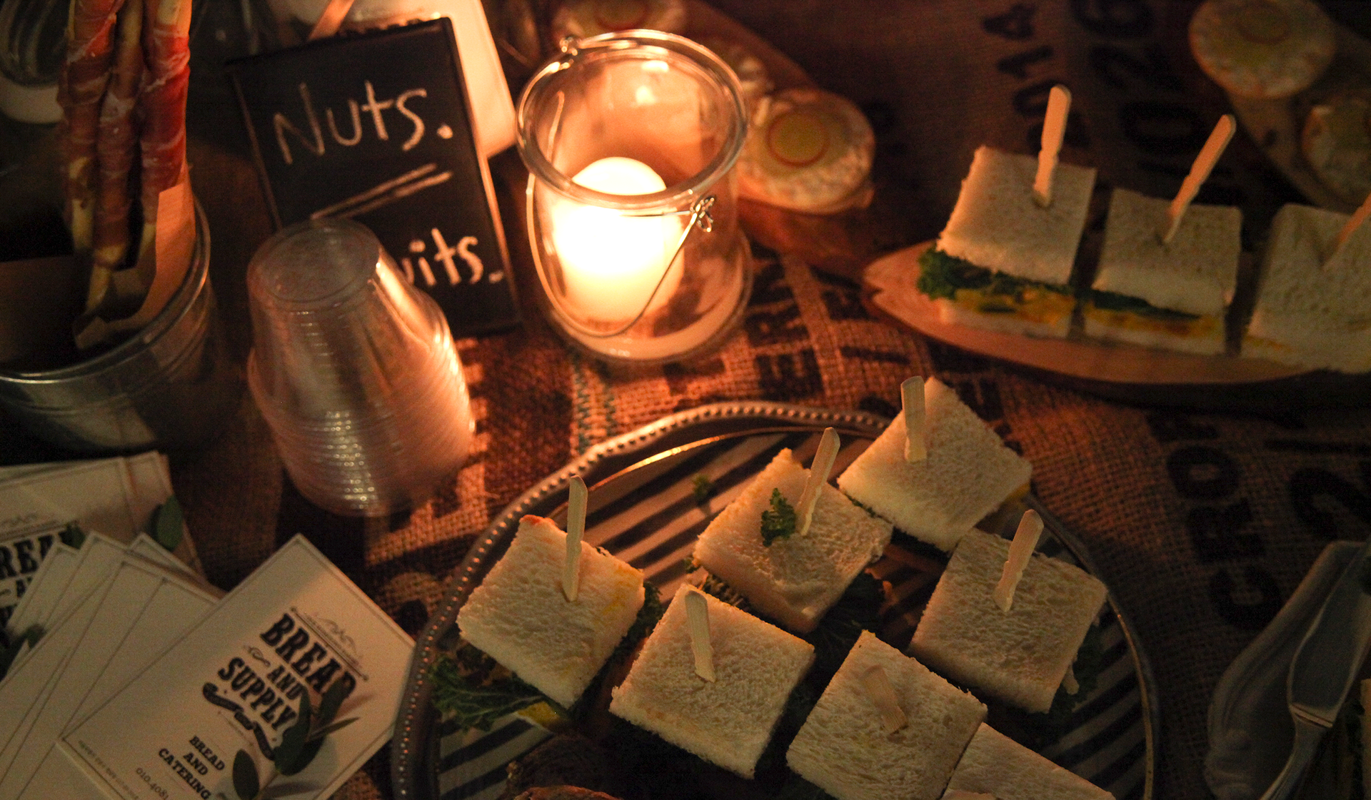 B&S catering service with the key concept of an urban gardening for brand launching | 브랜드 런칭 파티를 위한 브레드앤서플라이 케이터링 서비스 테이블 세팅