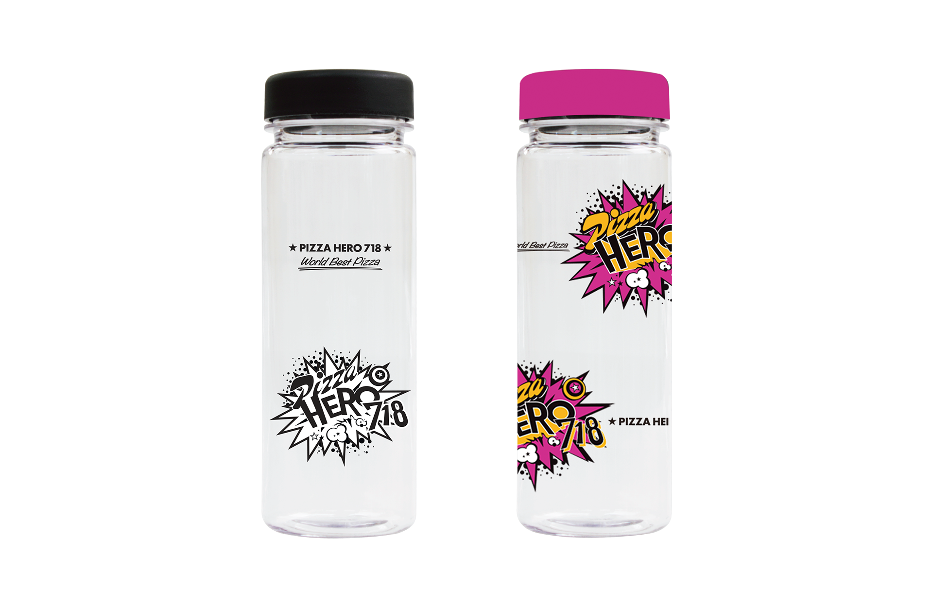promotion bottle goods of pizza hore 718 | 피자히어로의 이벤트용 보틀 제작