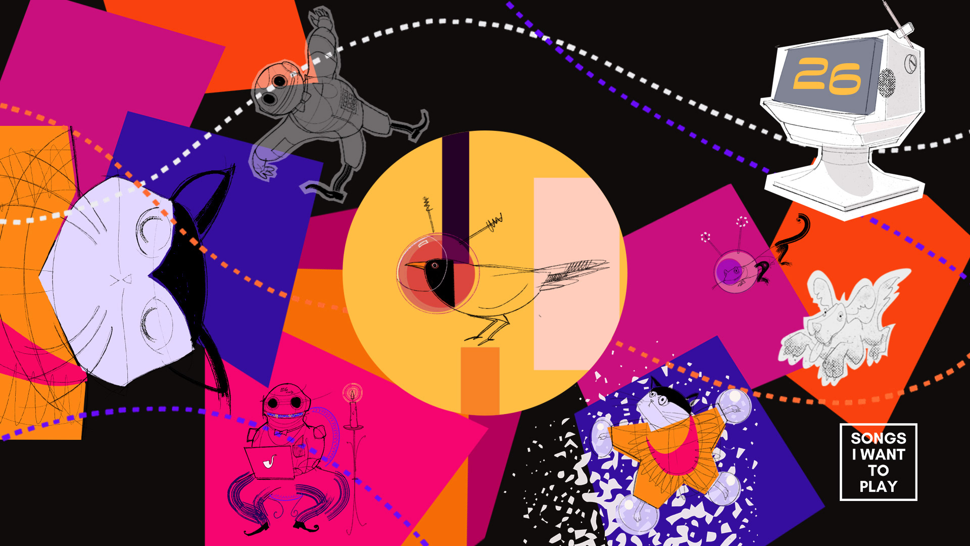 Ident for SIWTP's cover of Gino Vannelli's 'Fly Into This Night' music video.