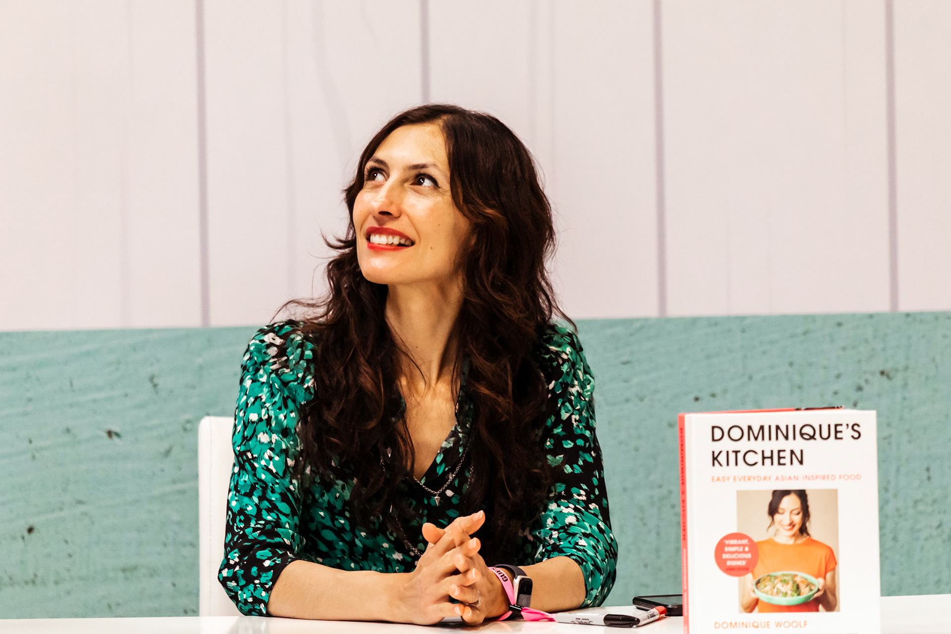 Dominique Woolf meets fans and signs her new book, Dominique's Kitchen, live at the BBC Good Food Show Summer, 16th June 2022