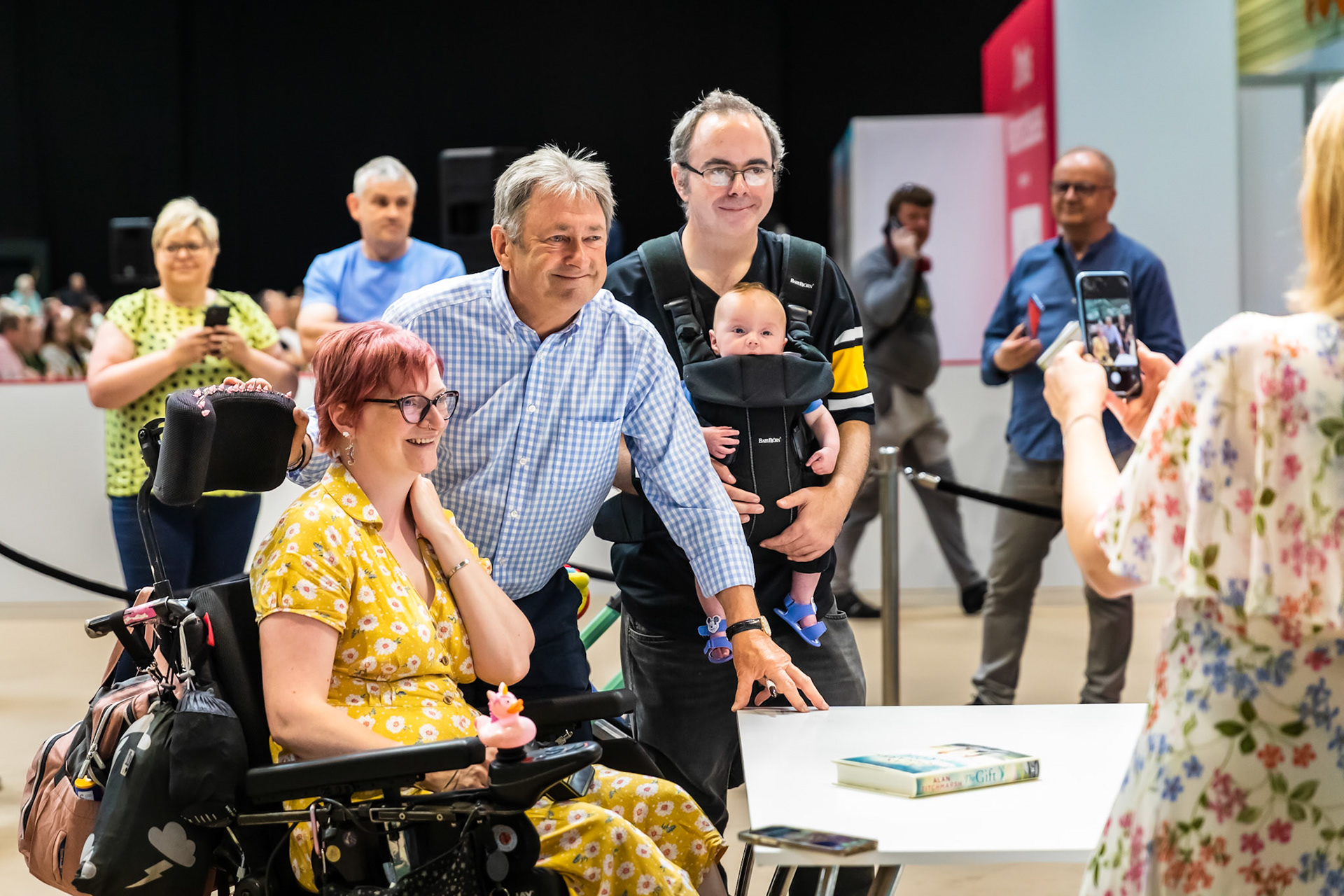 Alan Titchmarsh meets fans and signs his book, The Gift, at BBC Gardeners' World LIve at The NEC, Birmingham, June 16th 2022