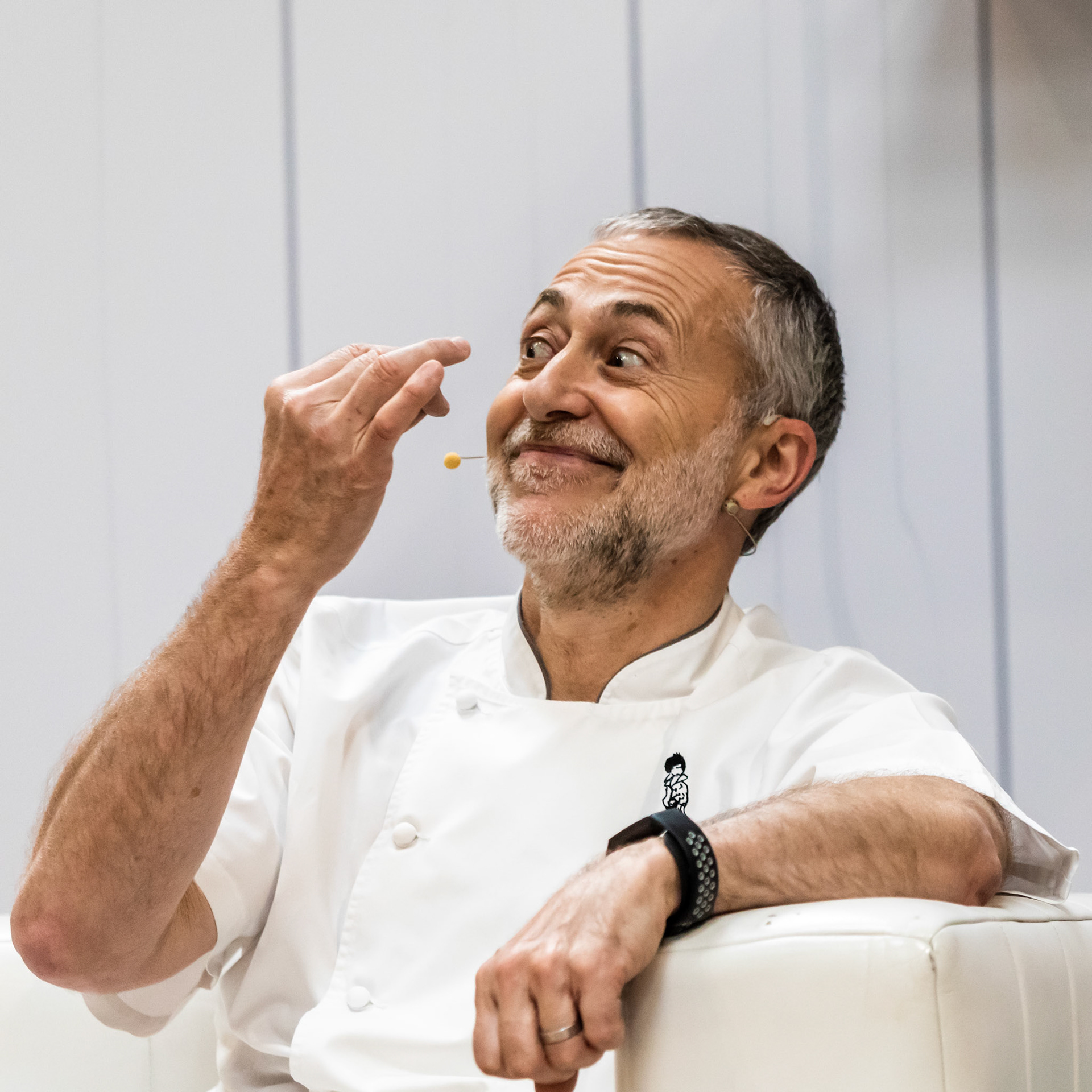 Michel Roux Junior chats to Barney Desmazery on the Let's Talk Good Food Stage live at the BBC Good Food Show Summer, 16th June 2022