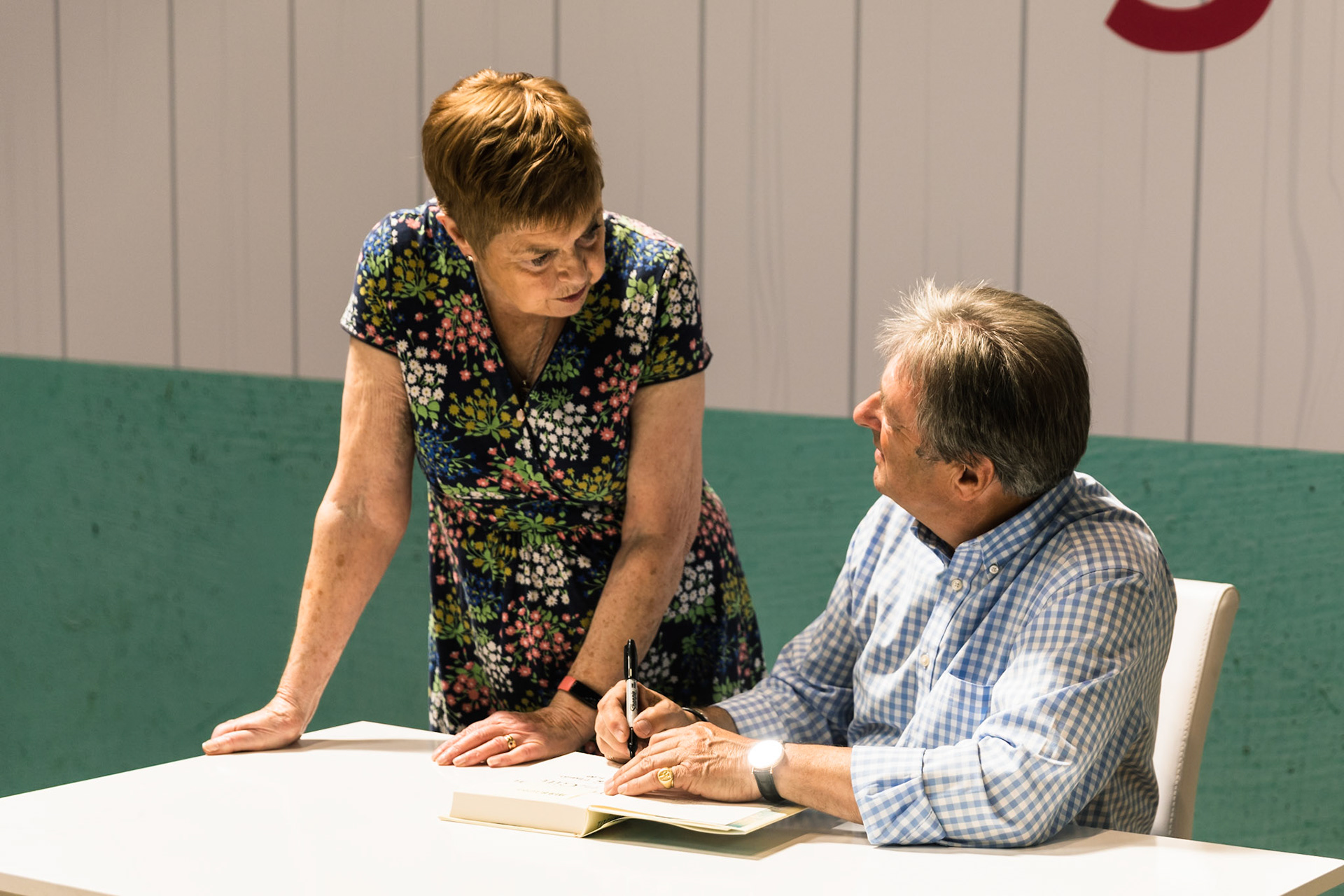 Alan Titchmarsh meets fans and signs his book, The Gift, at BBC Gardeners' World LIve at The NEC, Birmingham, June 16th 2022