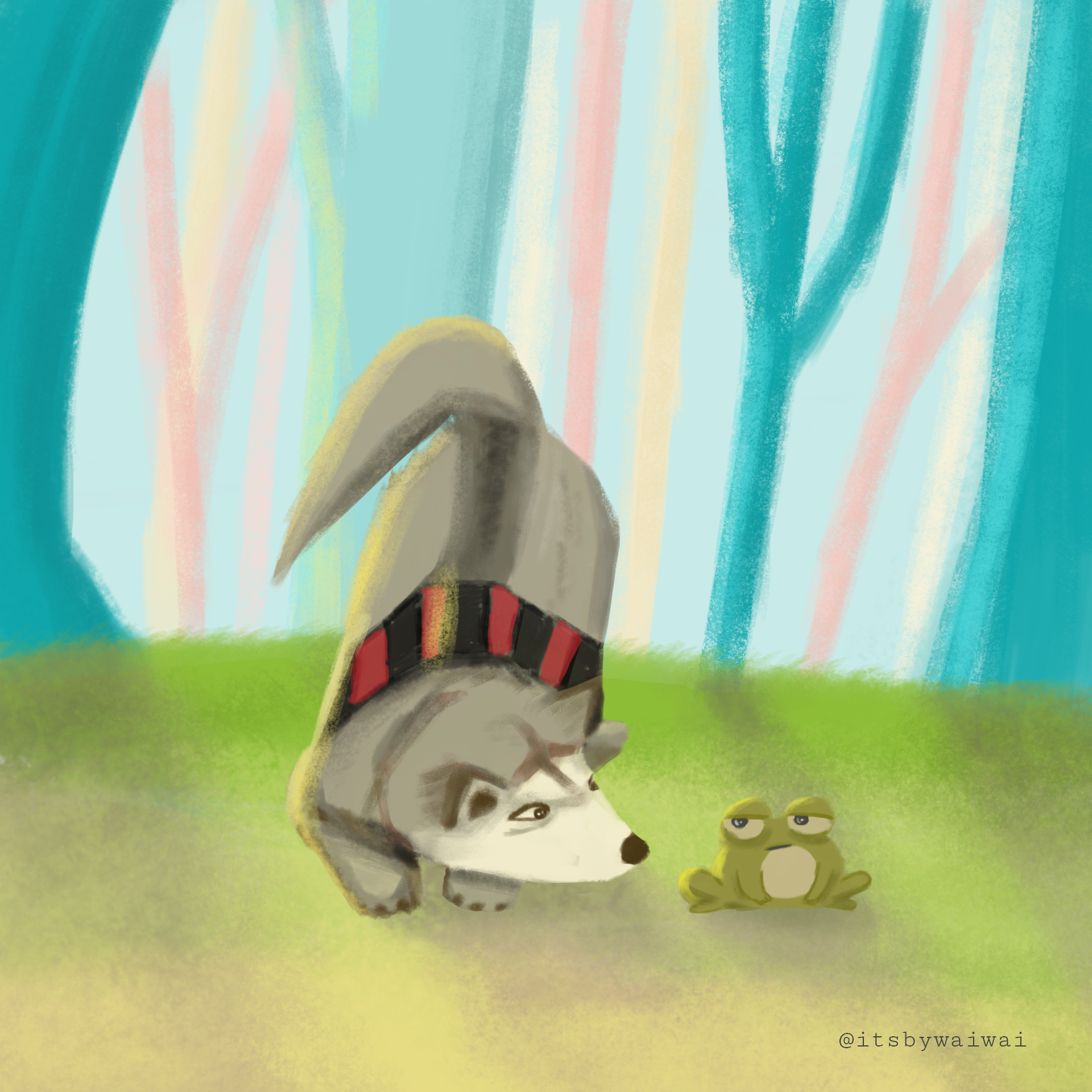 mr. dog and his little friend