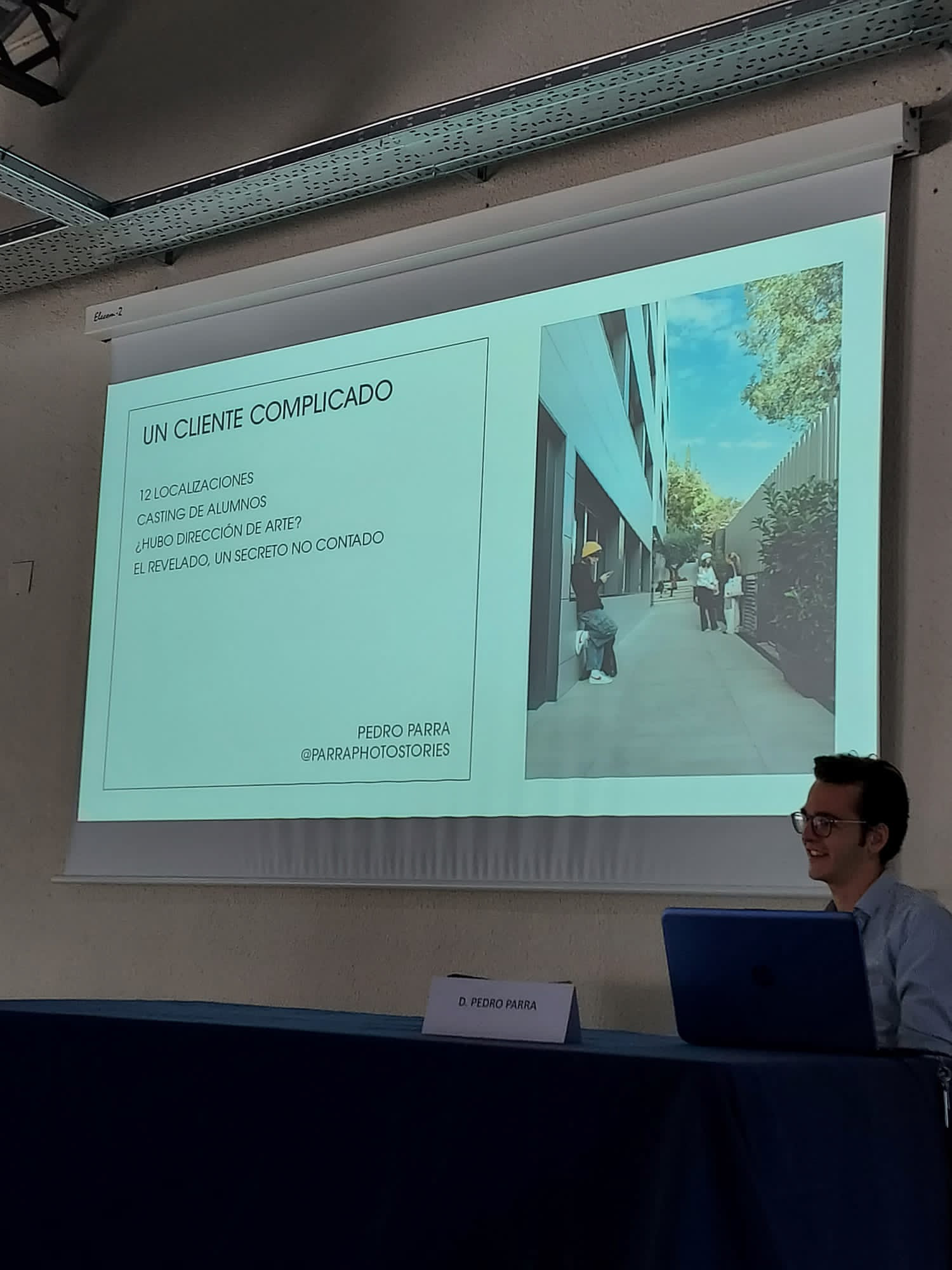 Conferencia de Parraphotostories en Delicias con Arte