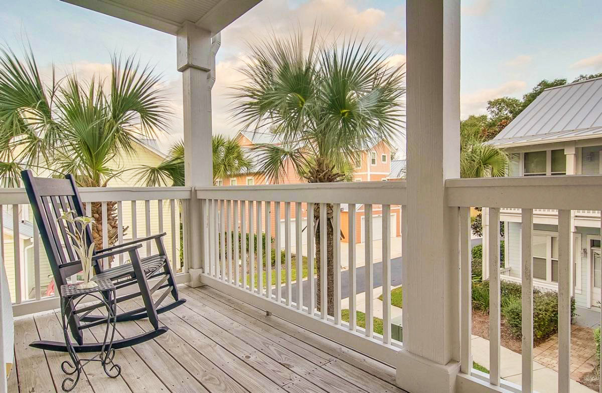 View from a 2nd story balcony