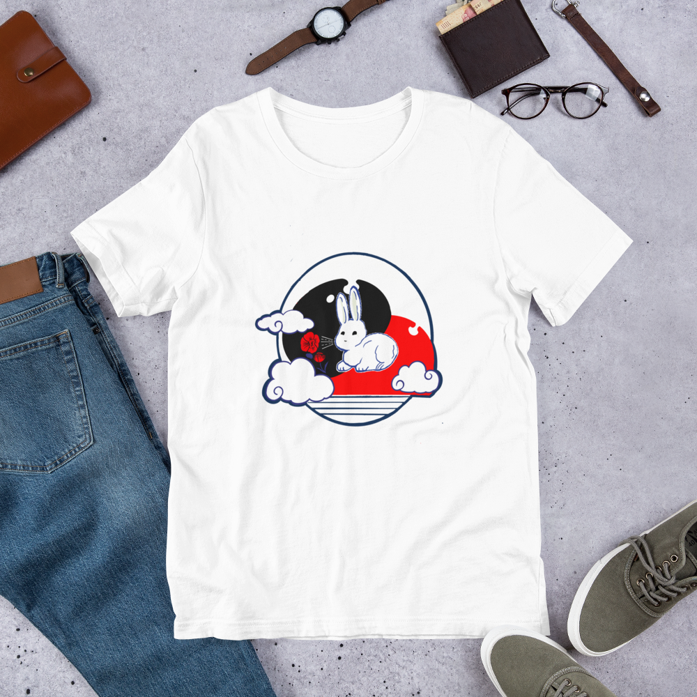 Printed White Rabbity Candy Shirt- white (2022)