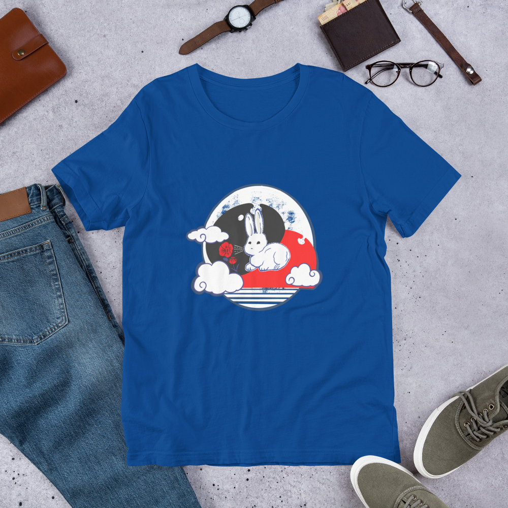 Printed White Rabbity Candy Shirt - Blue (2022)