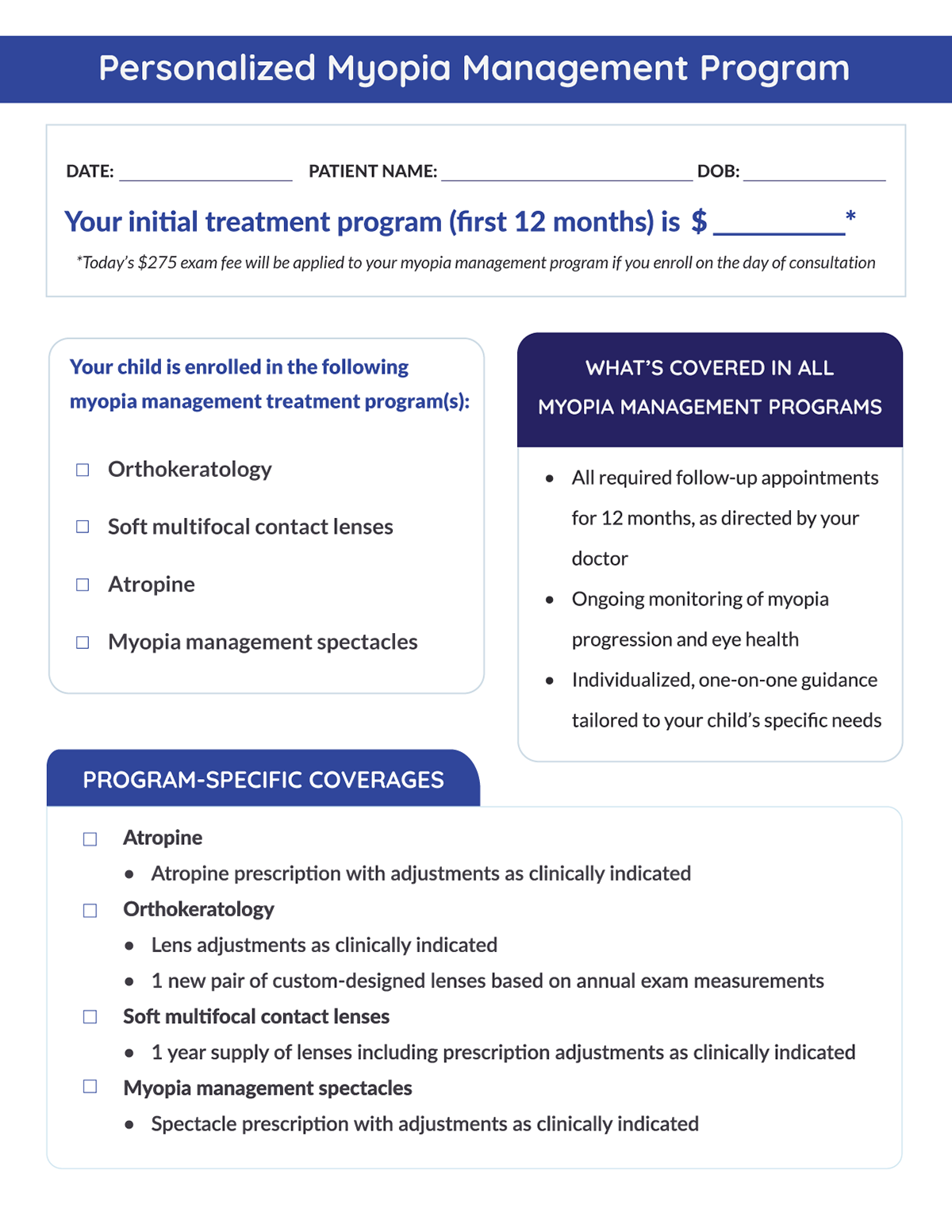Letter-Sized Patient Forms (2026)