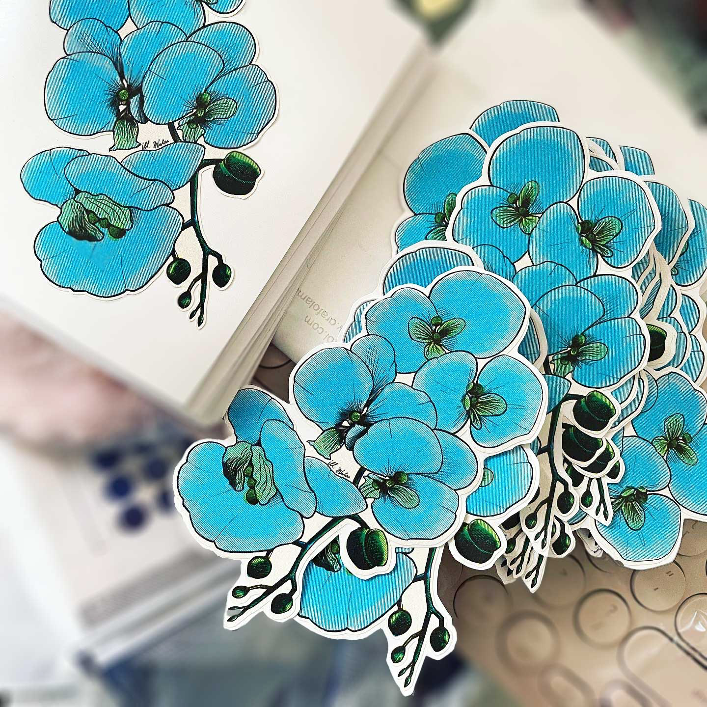 Blue Orchid Stickers (2022)