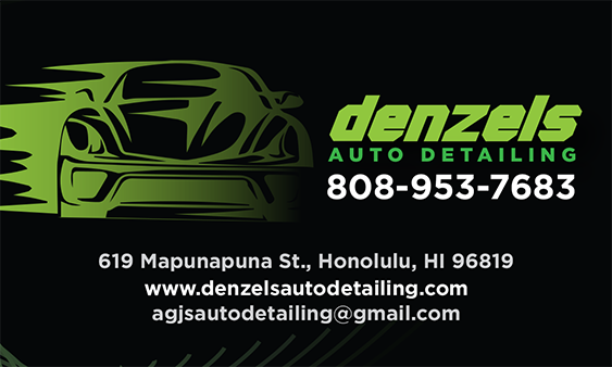 Denzels Auto Detailing Business Card (2023) 