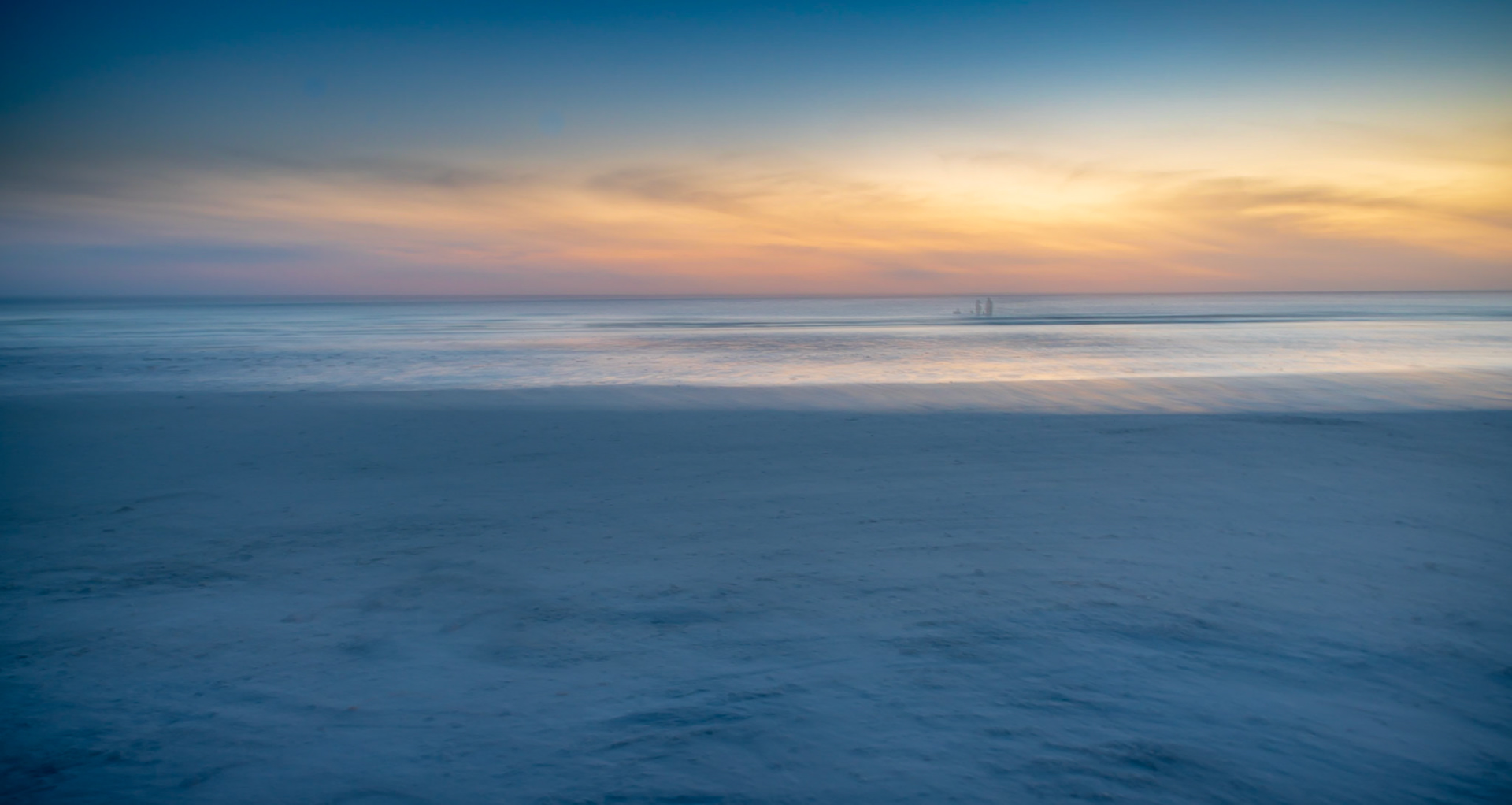 Ghostly Sunset - Crescent Beach abstraction with intentional camera movement