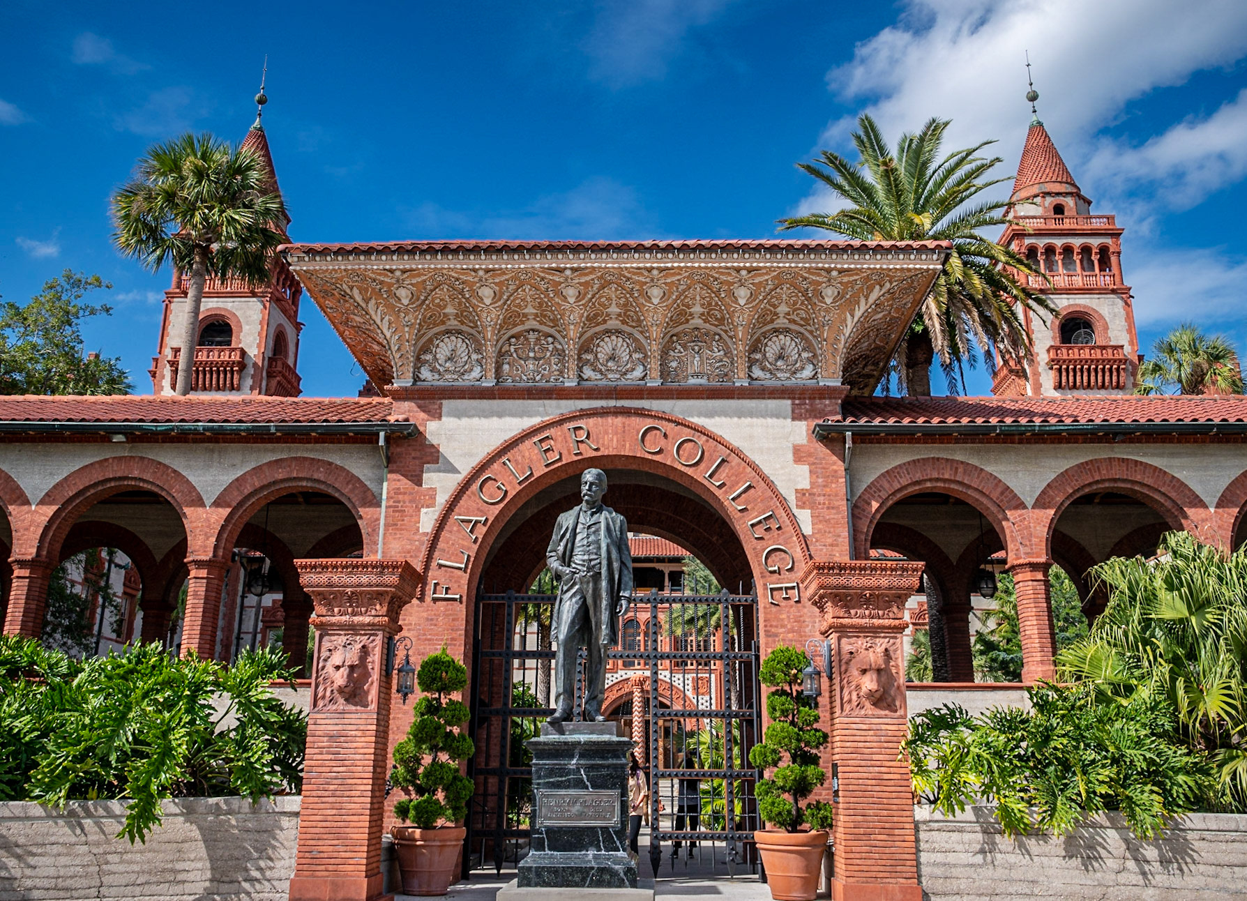 Beautiful Campus of Flagler College in St. Augustine FL