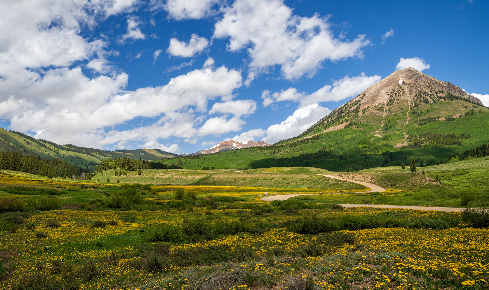 Spring In The Rockies - Stunning landscape of the Colorado Rockies near Crested Butte