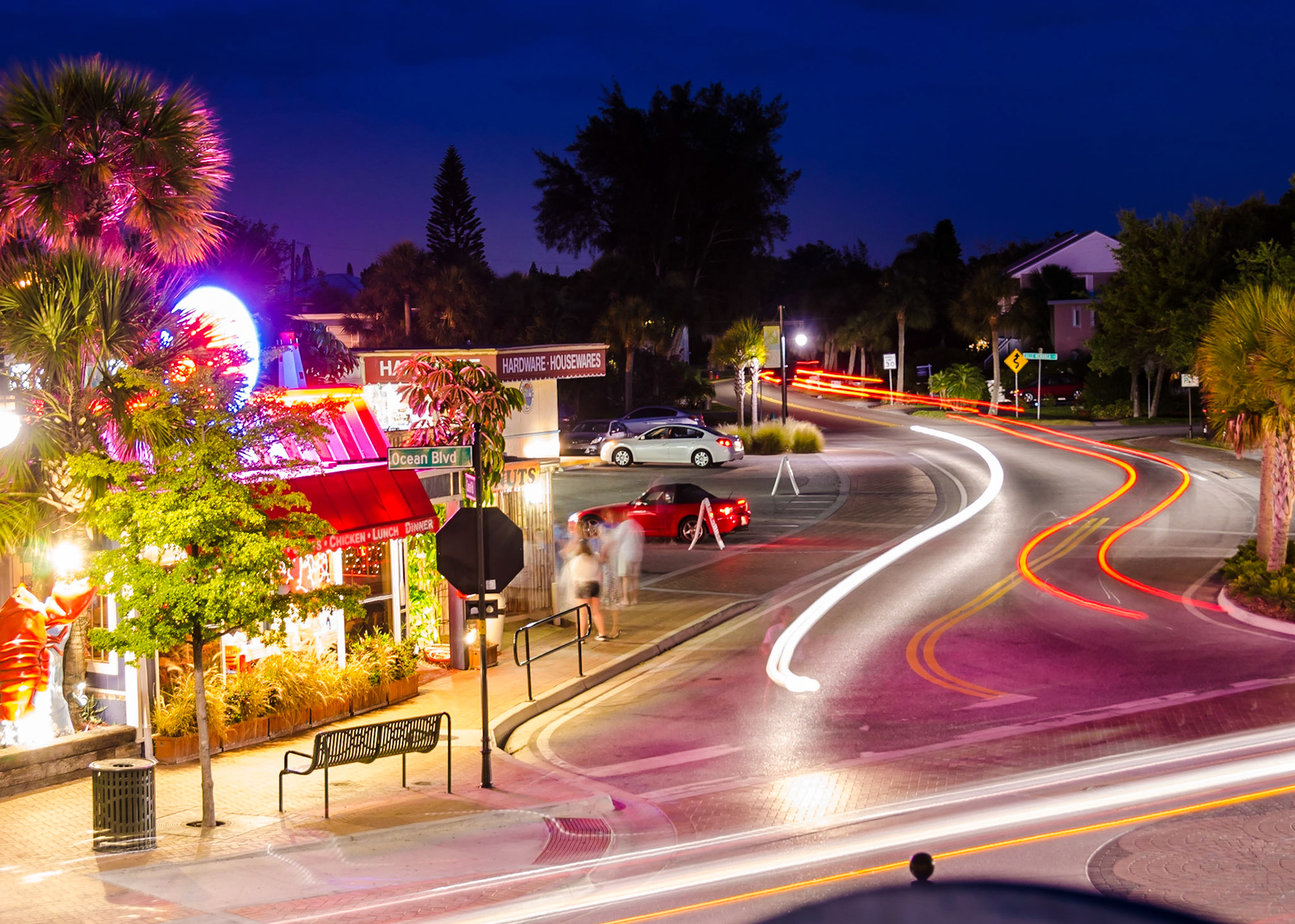 Village Light Trails - Siesta Key