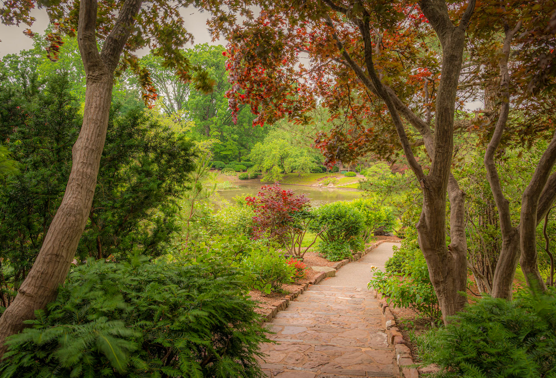 Path To Serenity - The beautiful and serene landscape of the Japanese Garden in the Missouri Botanical Garden