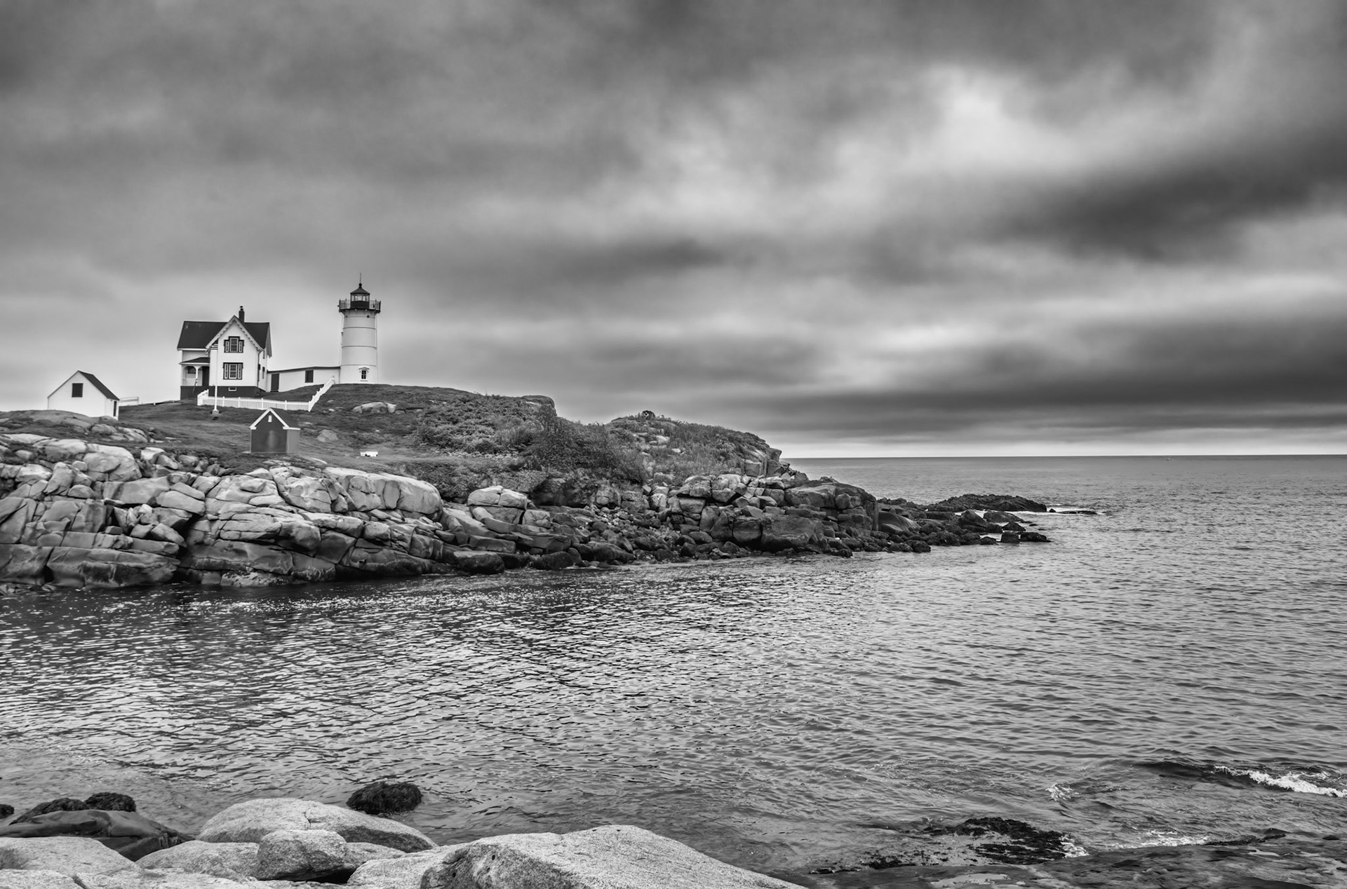 Nubble Lighthouse aka Cape Neddick Lighthouse - Located on Nubble Island just off Cape Neddick Point Maine