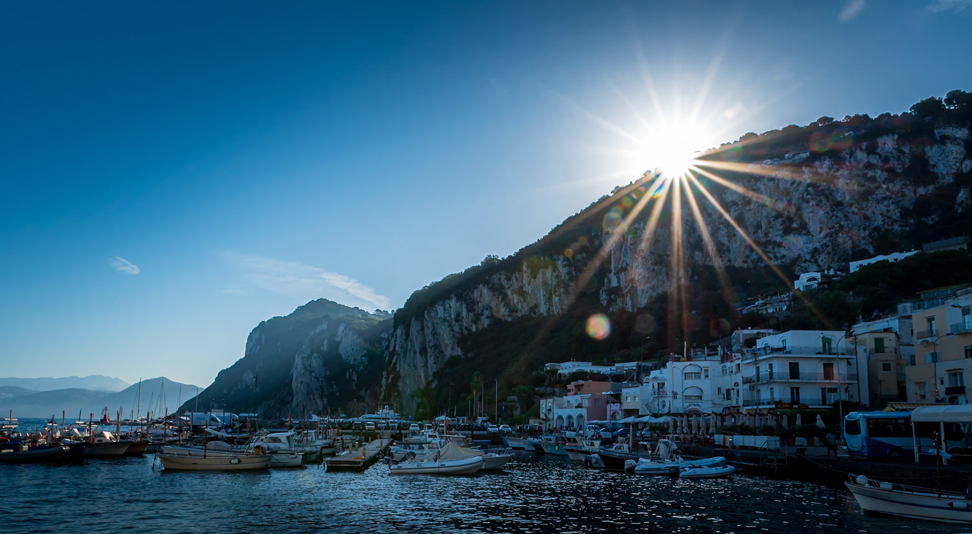 Arriving on the island of Capri