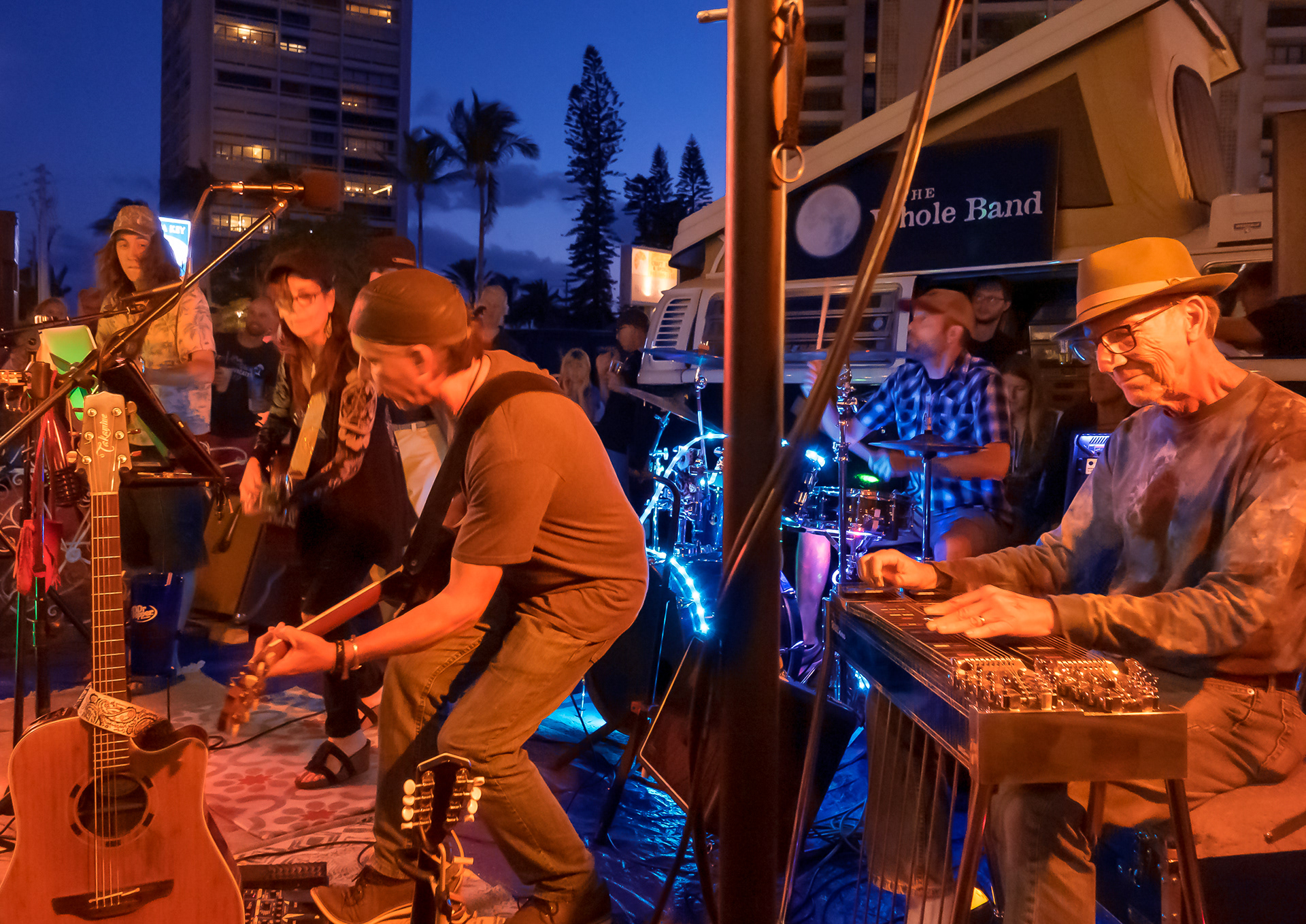 Callie Chappell-Nicholas and The Whole Band perform at the Blase' Cafe on Siesta Key