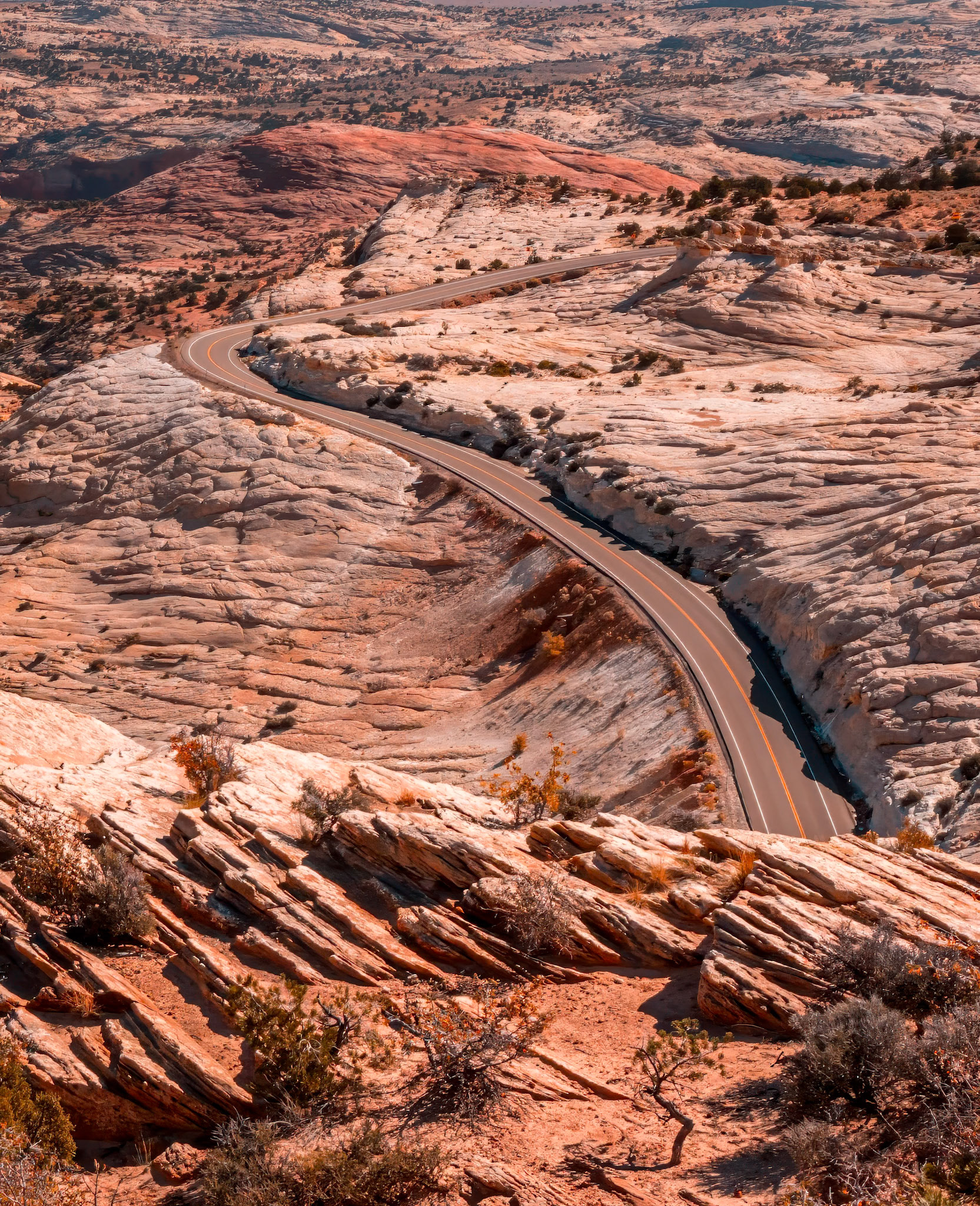 Savor The Journey - Extraordinary vistas on the way to Capitol Reef from Bryce Canyon at the Head of the Rocks Overlook on the Scenic Byway 12 in Utah.