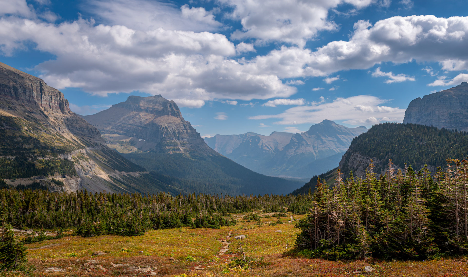 Majestic Glacier National Park Landscape - Captured along the Going-To-The Sun Road