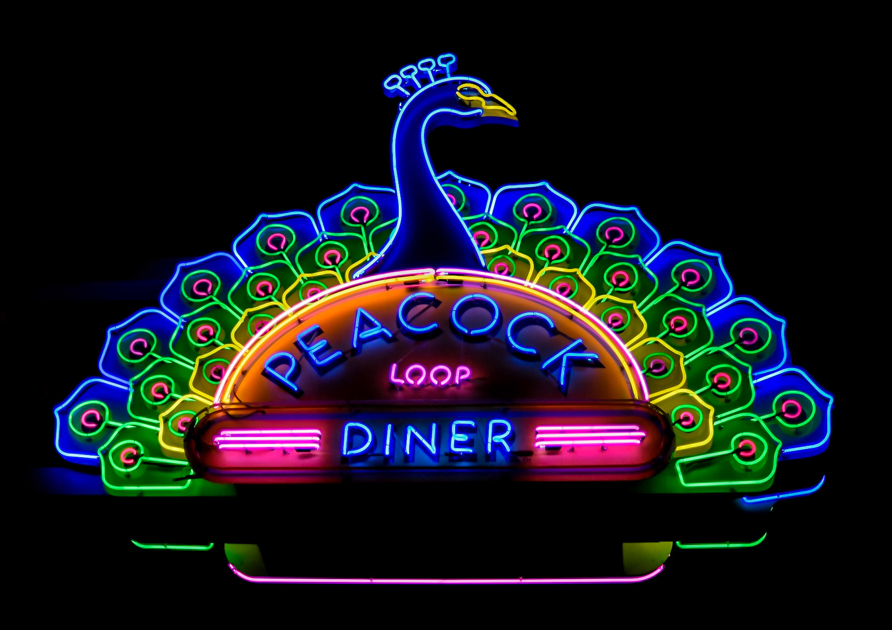 Neon!  In the historic Loop in University City