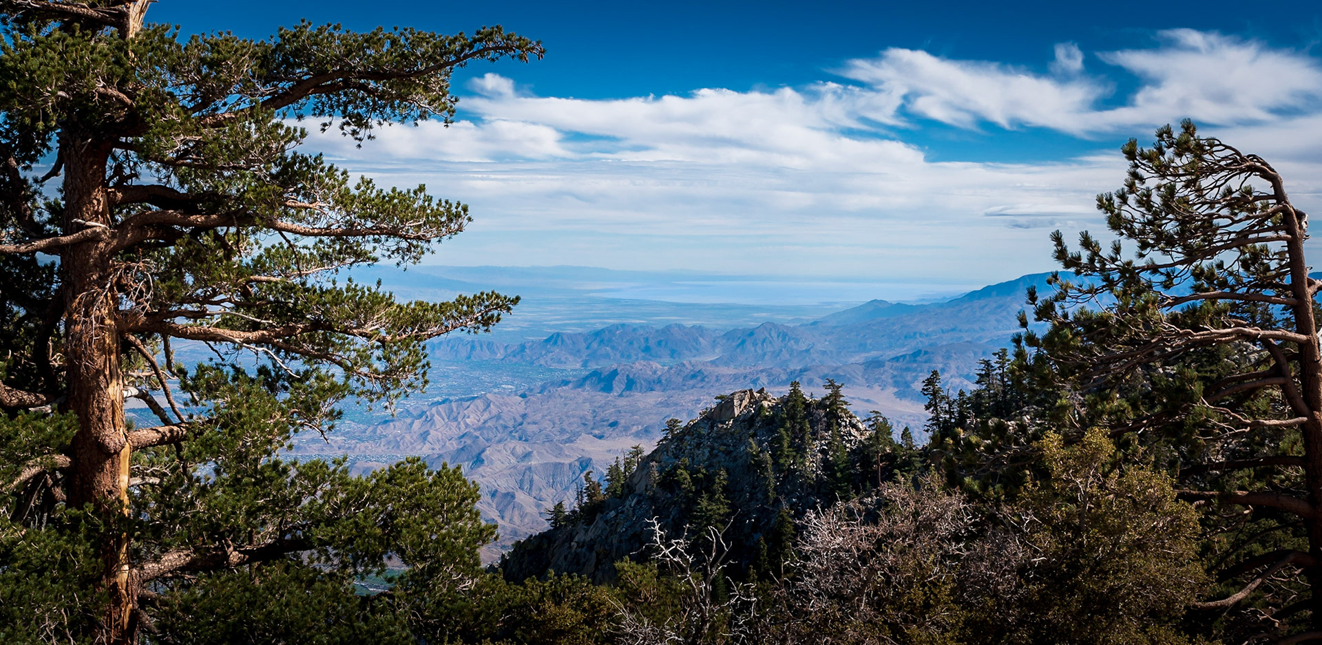 San Jacinto Peak Overlook - Viewing the Coachella Valley, Palm Springs and the Salton Sea