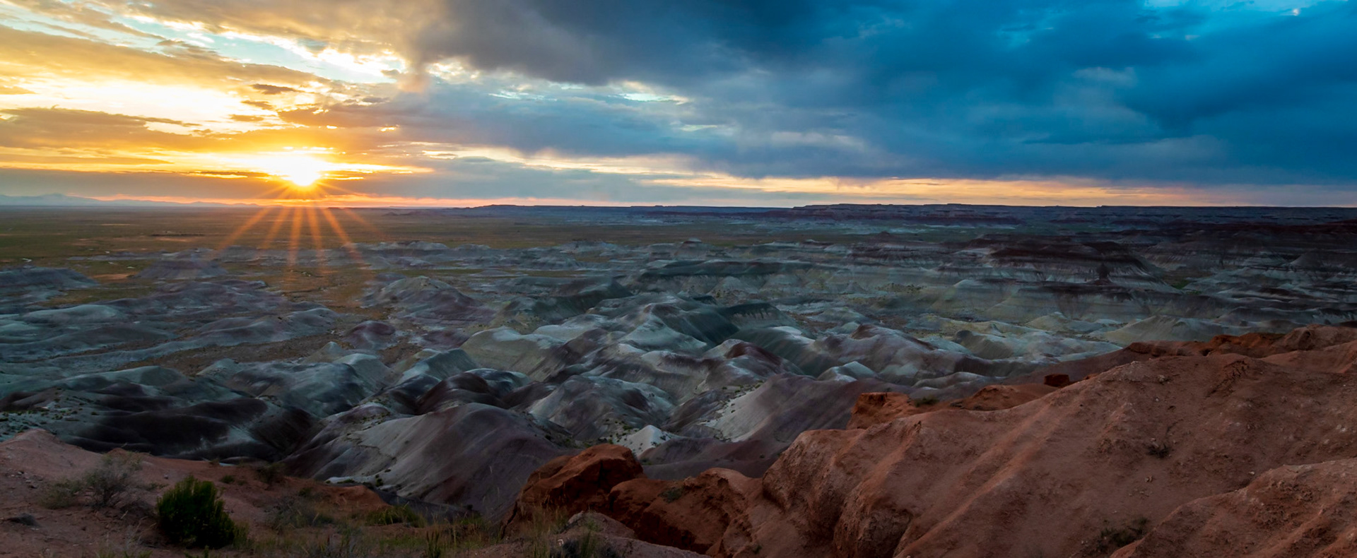 Sunset Over The Painted Desert - Captured at the Little Painted Desert County Park, north of Winslow AZ