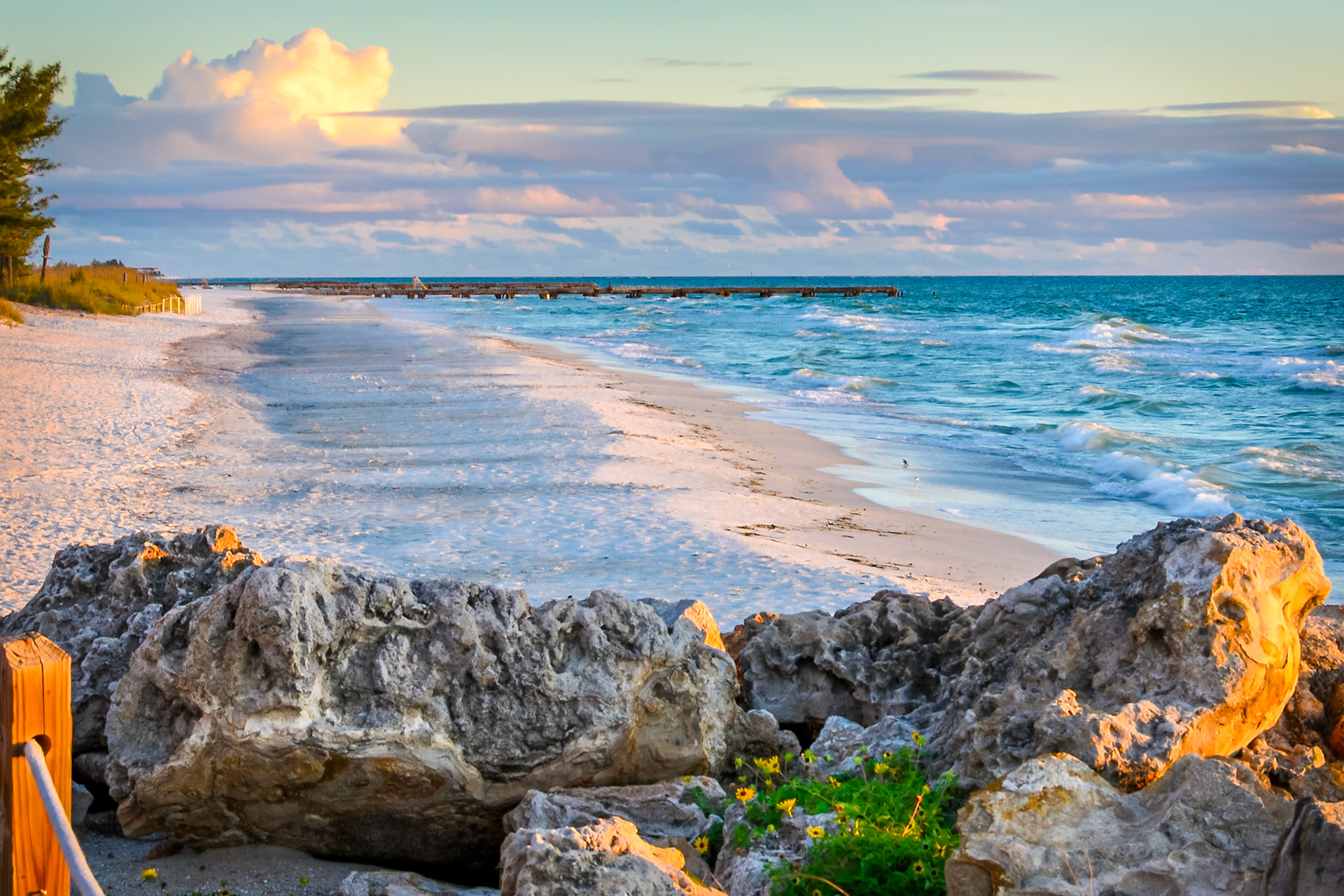Peace &amp; Tranquility - Sunset over Cortez Beach on Anna Maria Island, Florida