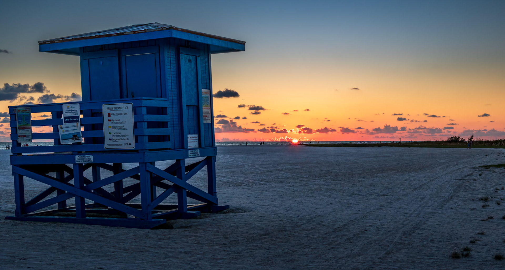Beautiful sunset over Siesta Key