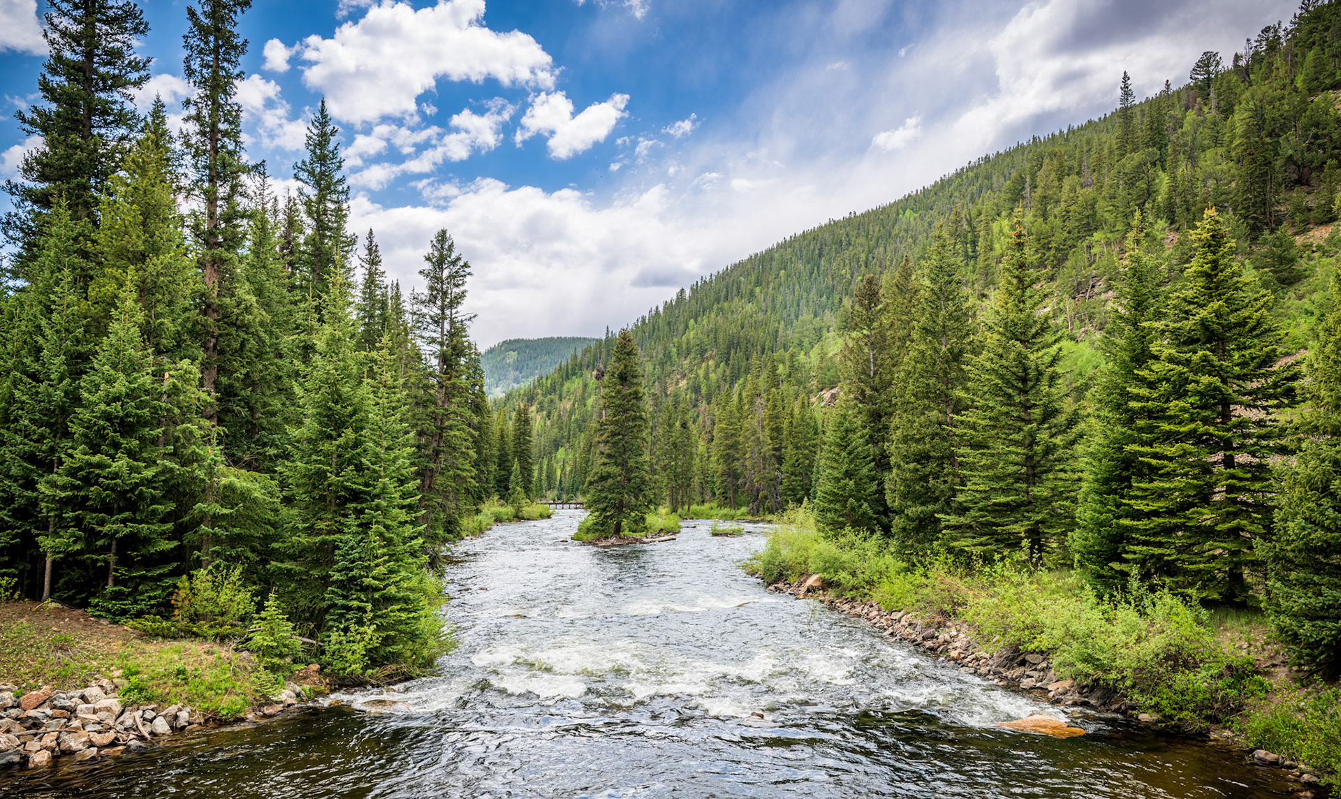 Streaming Through The Rockies - The Taylor River meanders through the Colorado Rocky Mountains on our way to Crested Butte