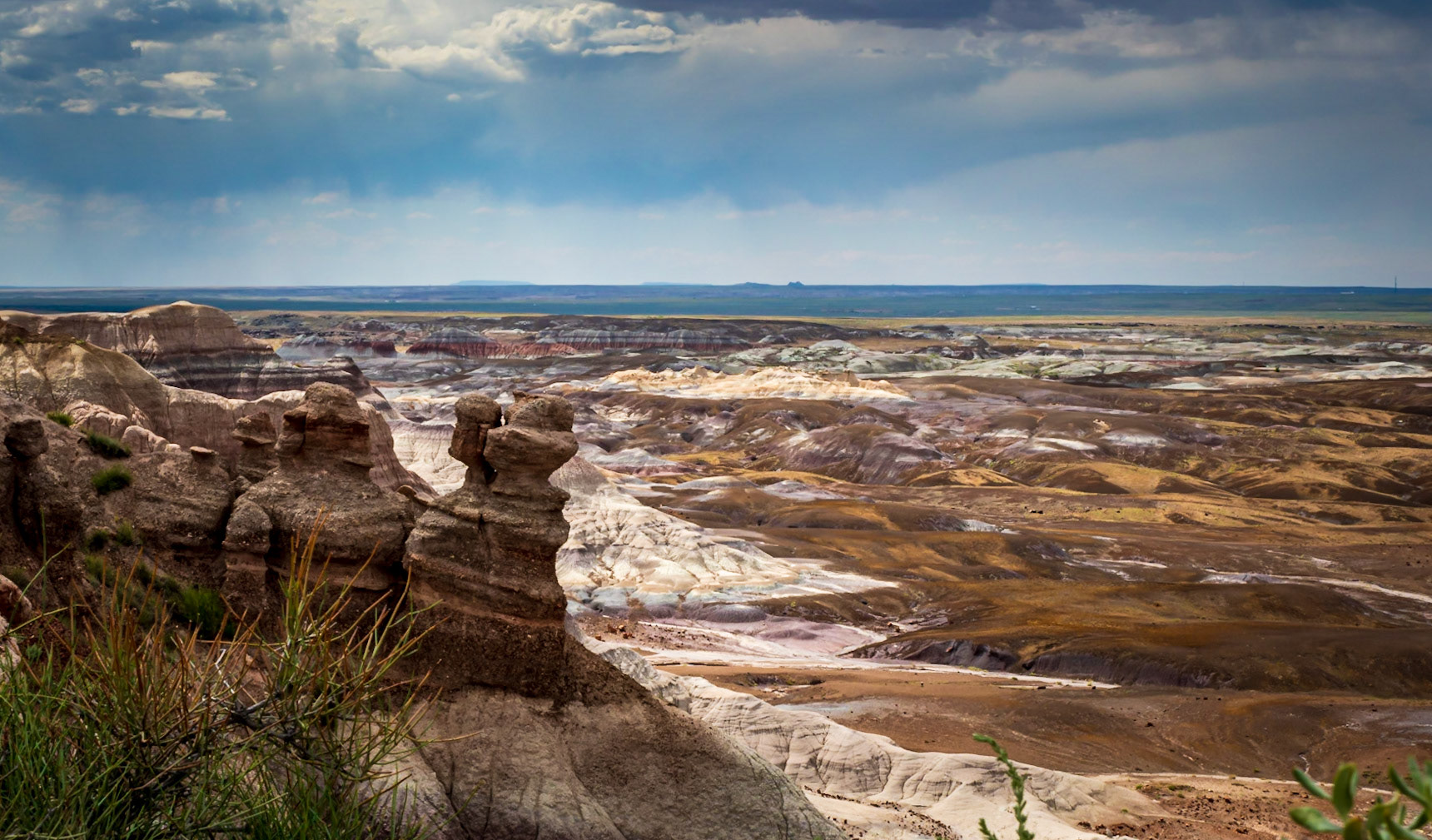 The Colorful Painted Desert in the Petrified Forest National Park