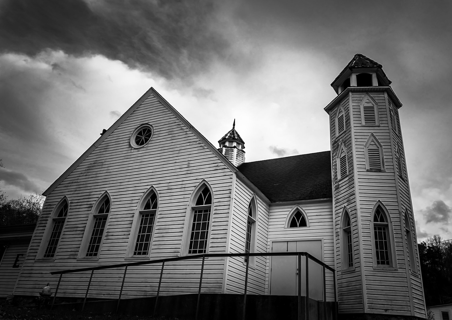 Weathered - Roadside church deep in West Virginia