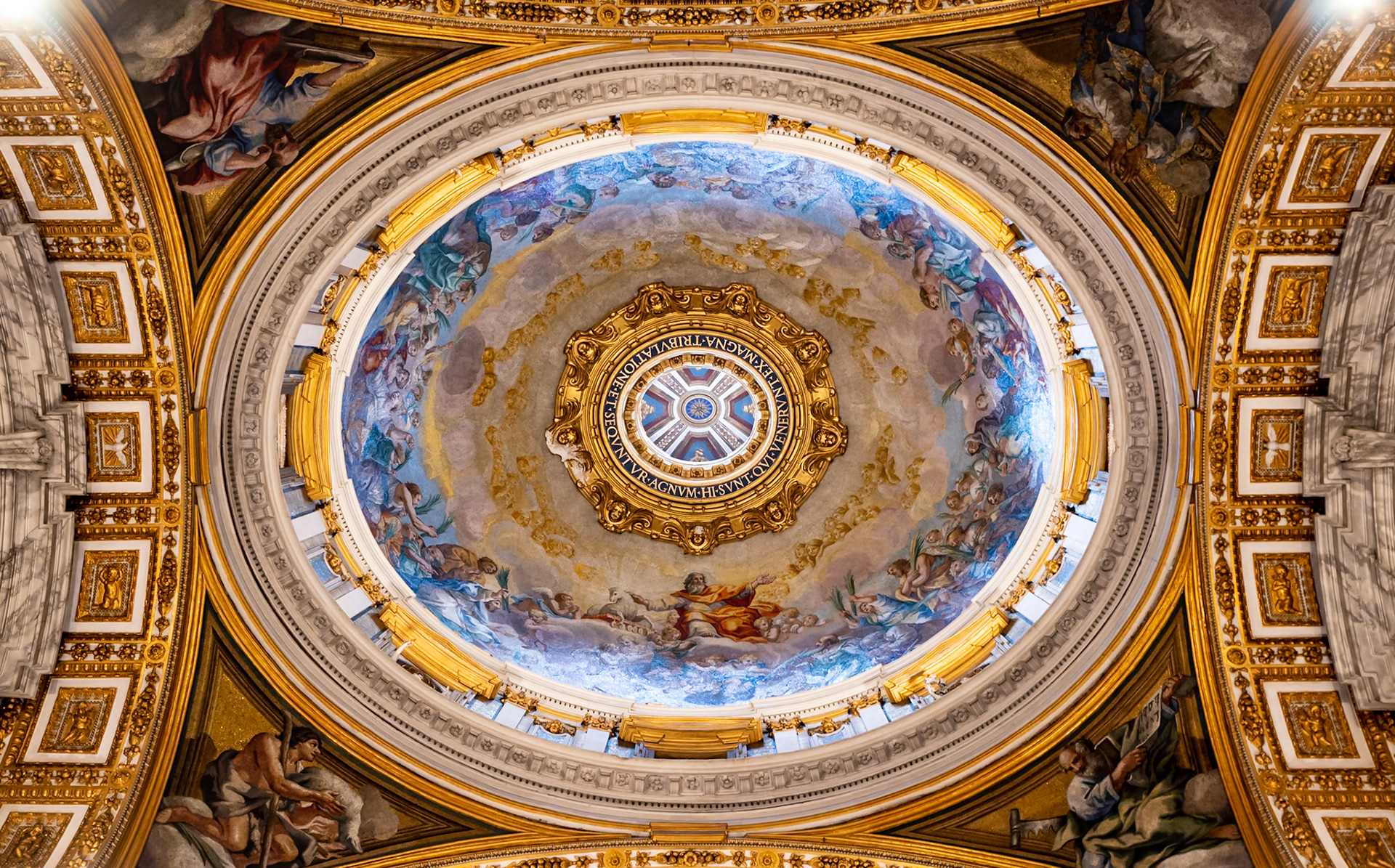 One of the beautiful domes of St. Peter's Basilica