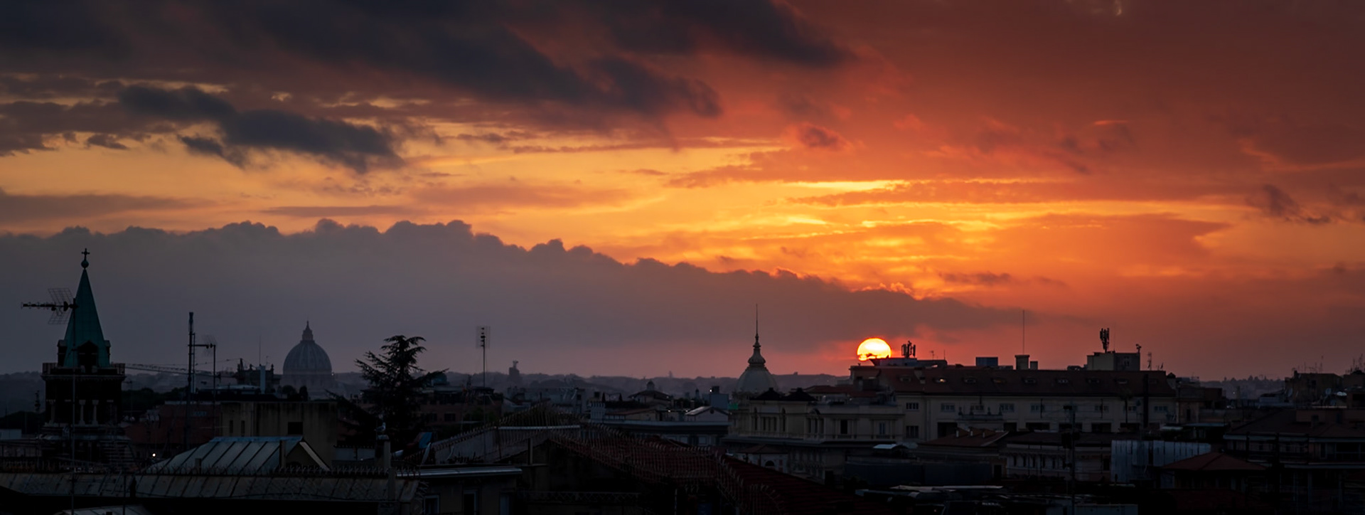 Sunset Over Rome