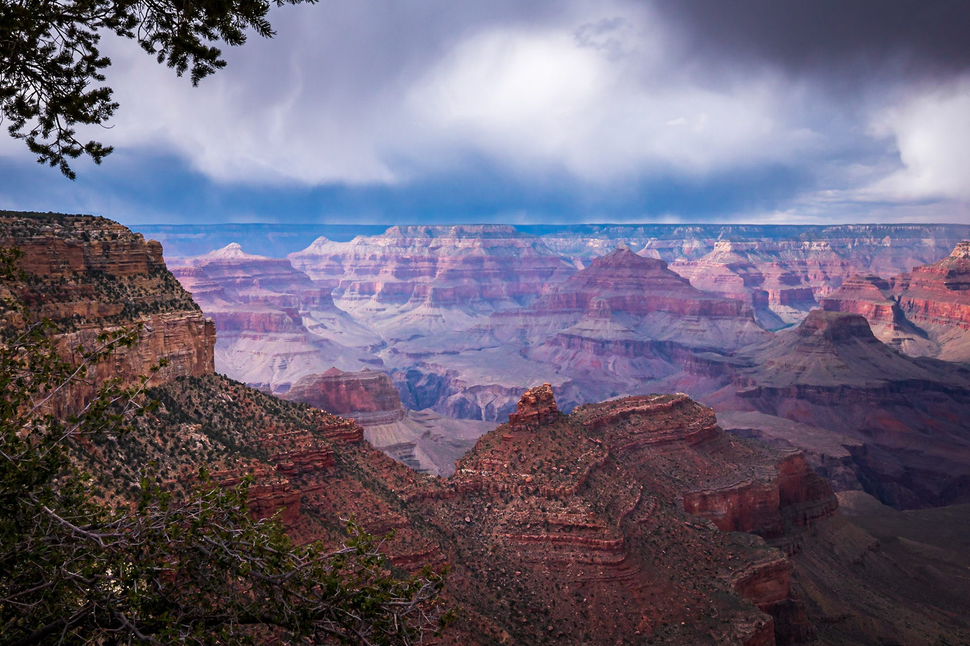 Foreboding Sky Over The Grand Canyon
